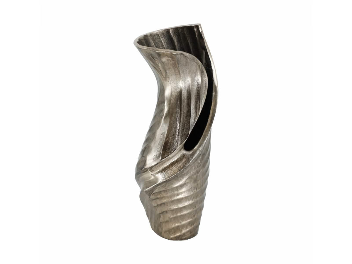 Jarrón Wasilla 16" Plateado