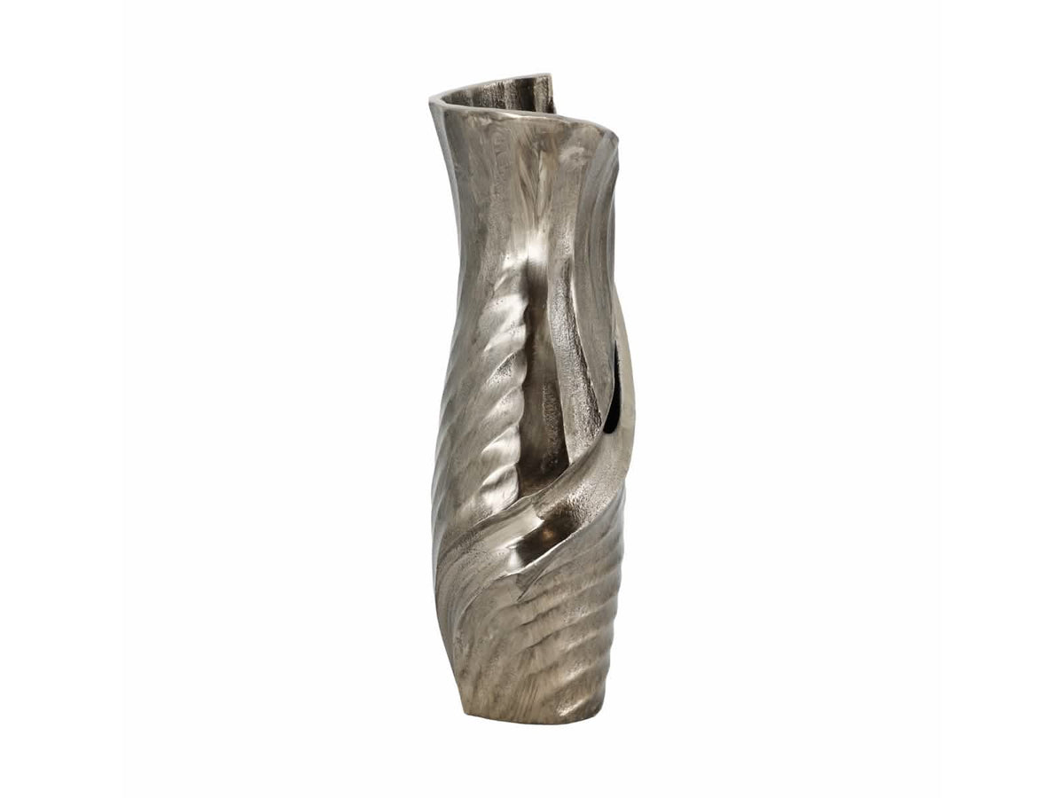 Jarrón Wasilla 16" Plateado