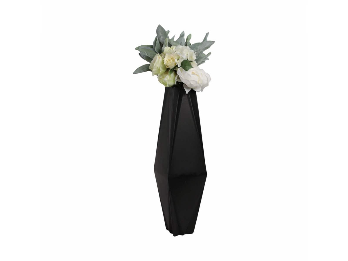 Jarrón Bonney 26" Cerámica Negro