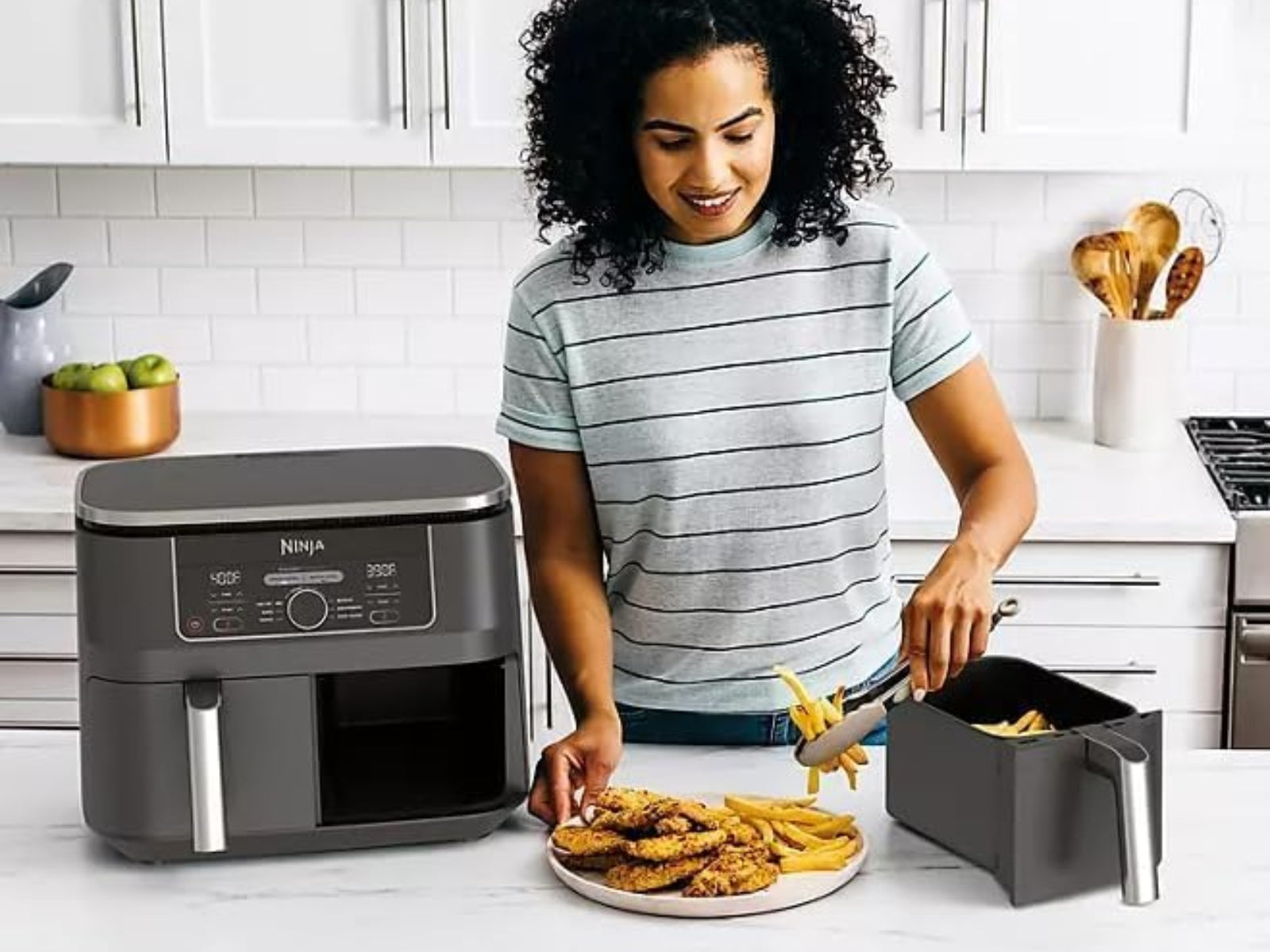 Freidora Dos Canastas 8 Litros Ninja