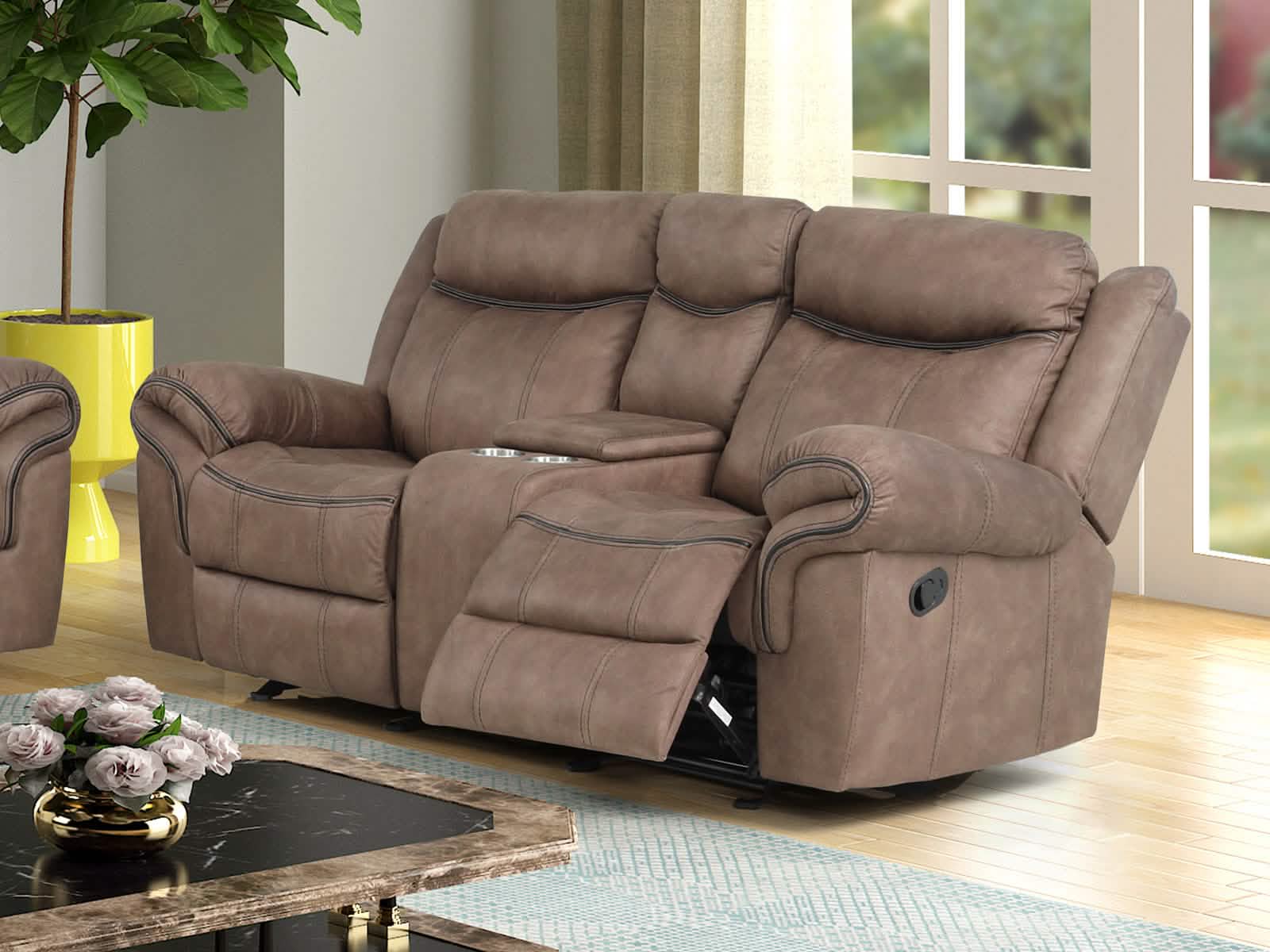 Loveseat Sorrento #Color_Tan"2161"