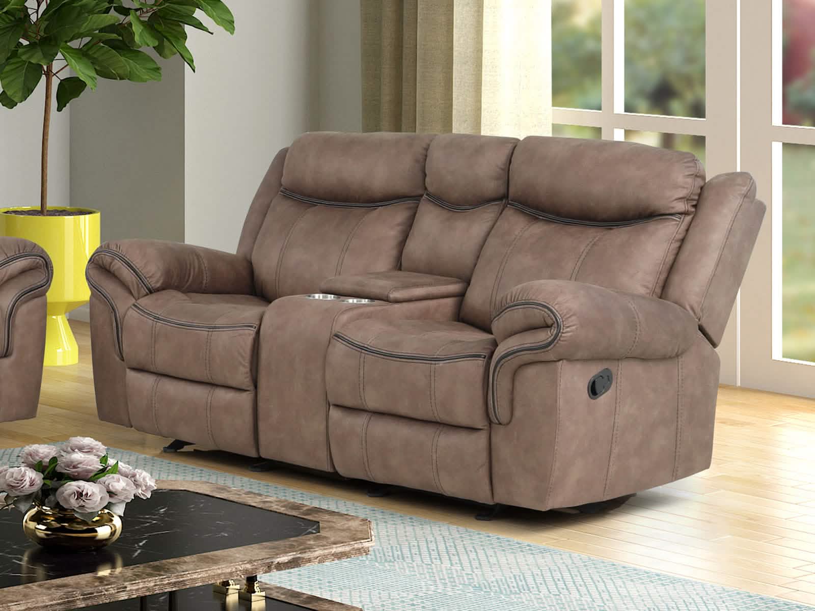 Loveseat Sorrento #Color_Tan"2161"