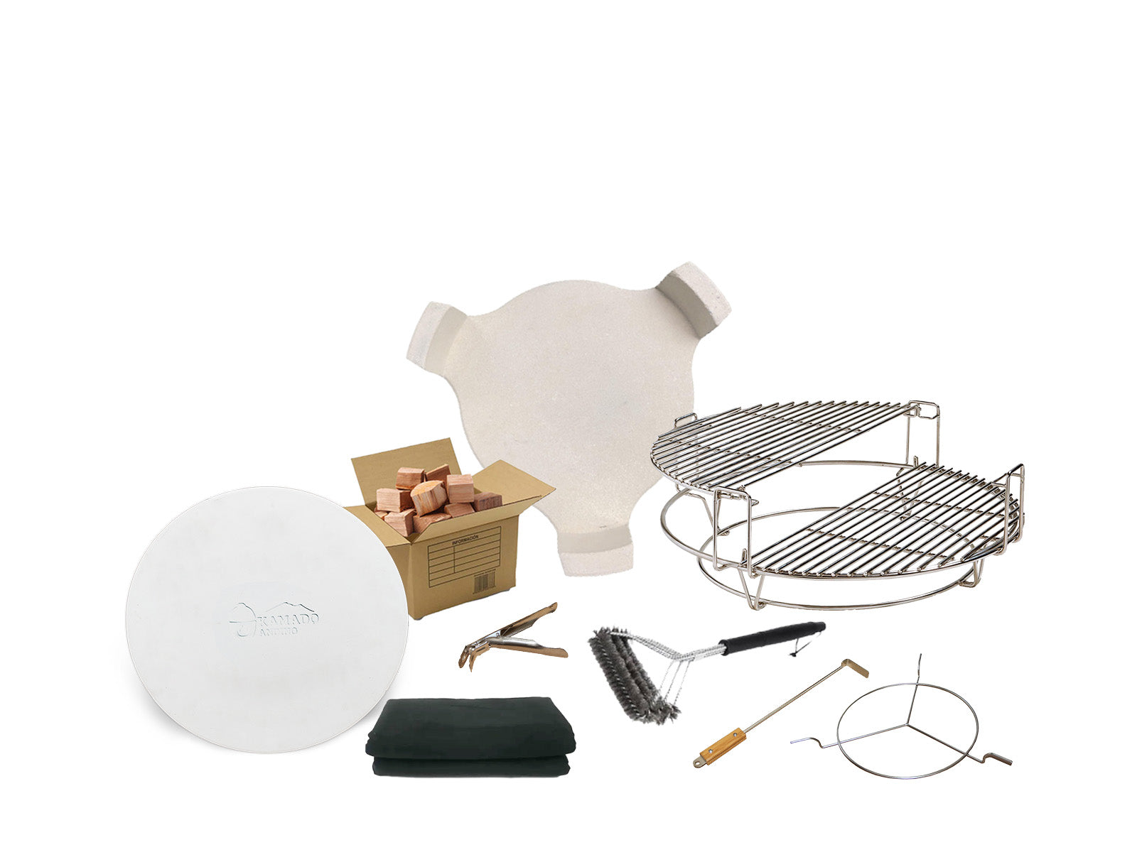 Grill Kamado Andino Large #Color_Rojo #Version_Profesional