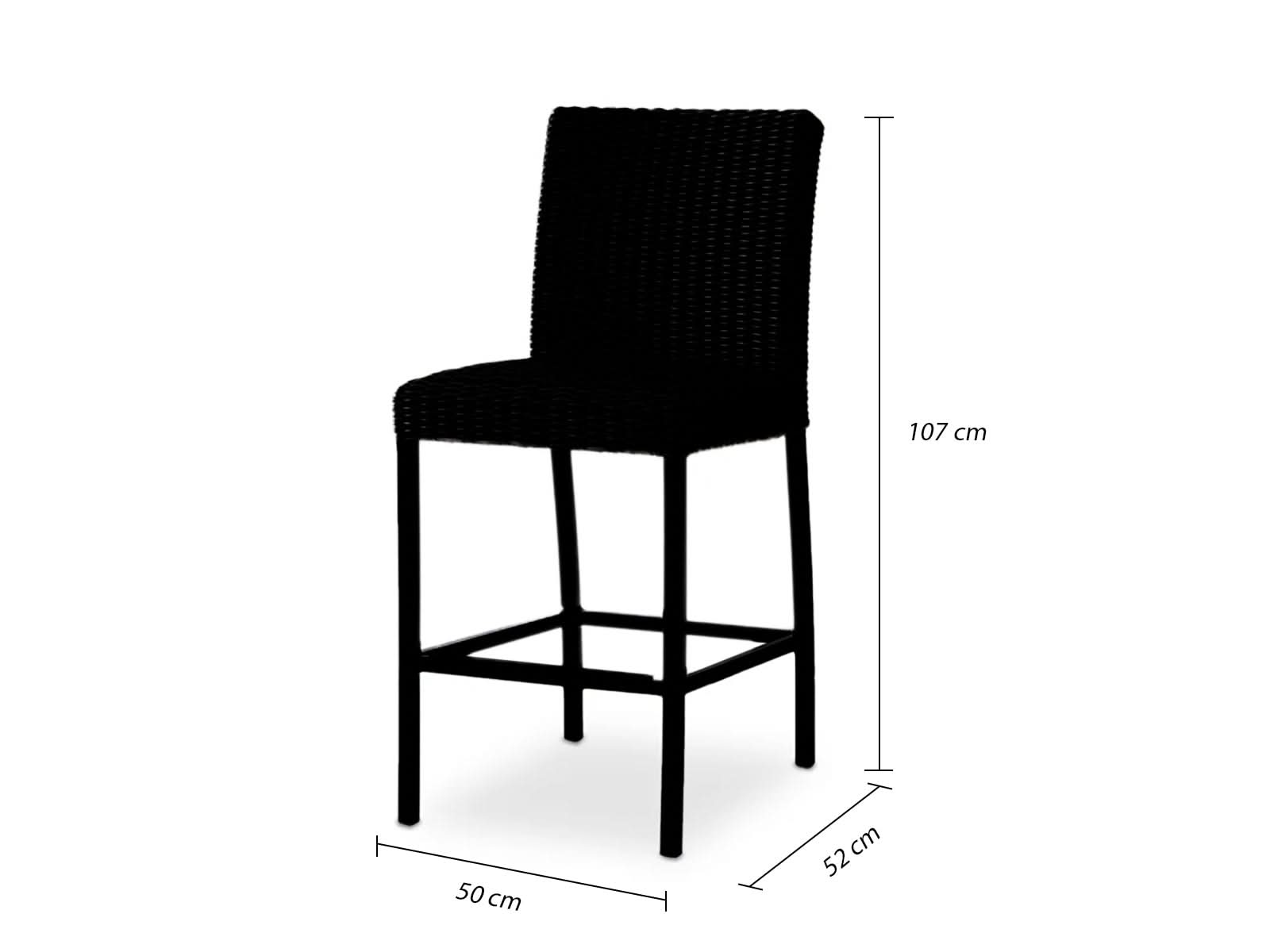 Bar Havana Outdoor Chocolate + 4 Taburetes