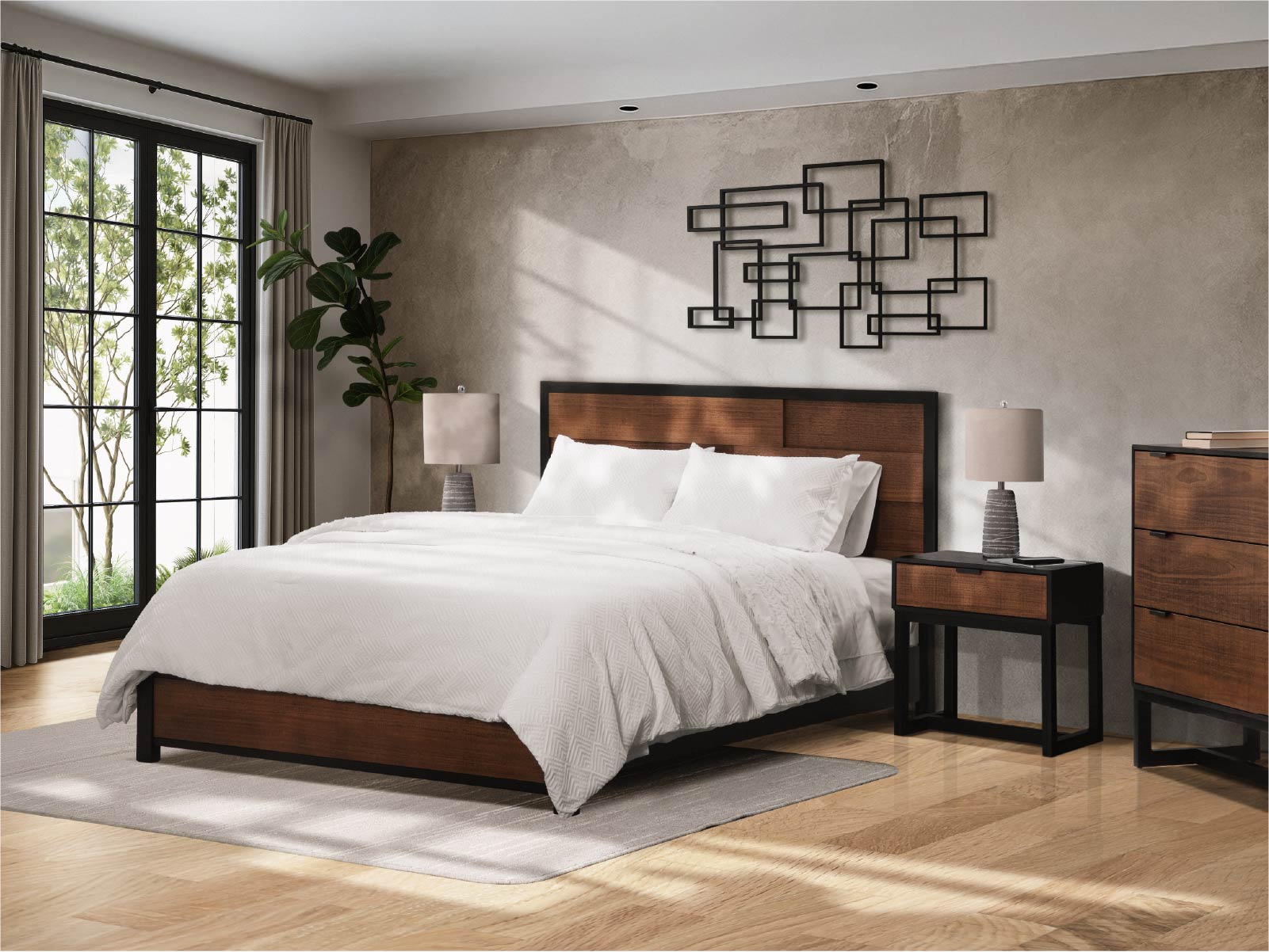 Cama Calabria Honey Wash-Negro