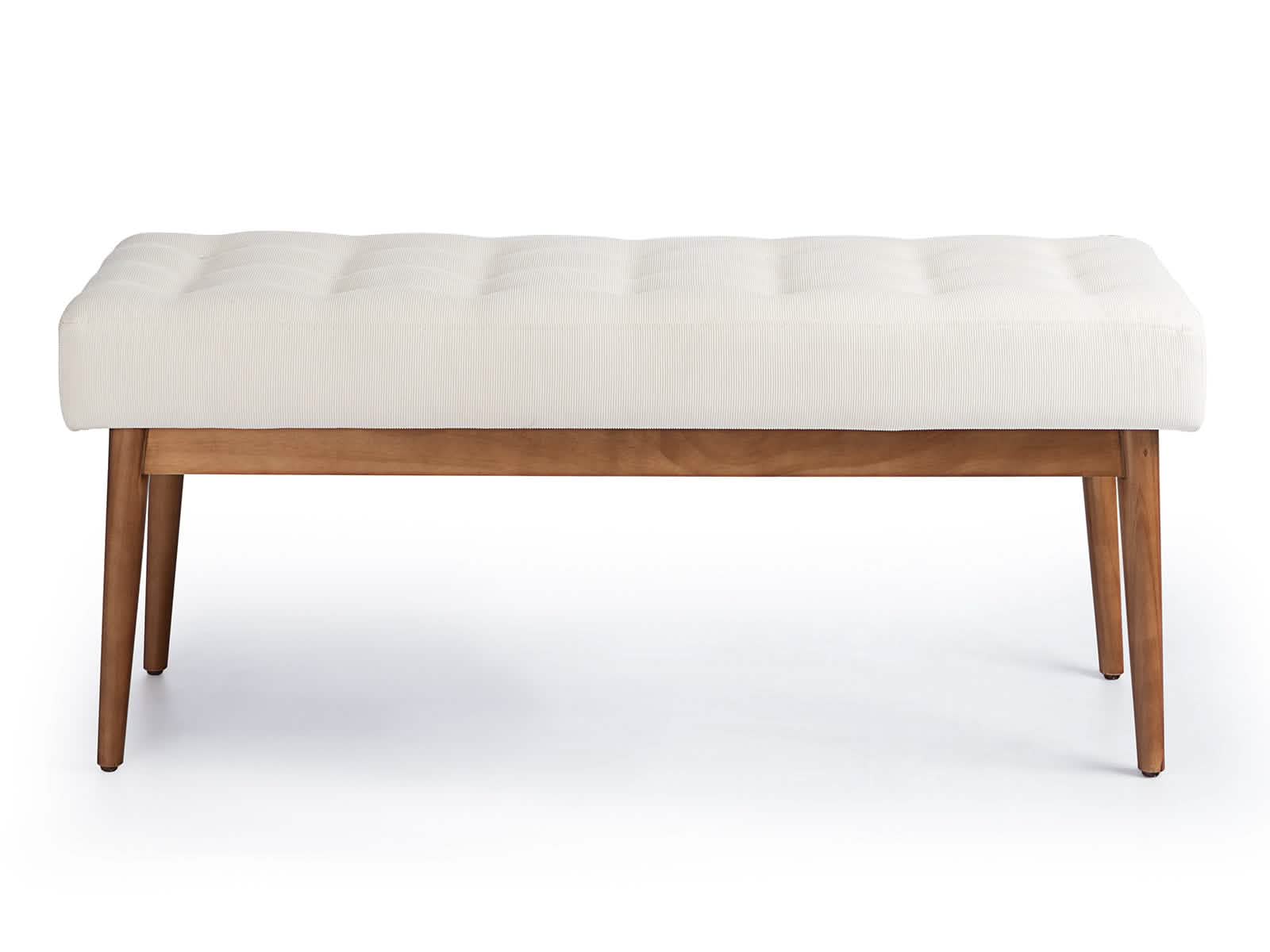 Banco Pie Cama Alabama C/Miel #Color_FloralWhite"T37018"