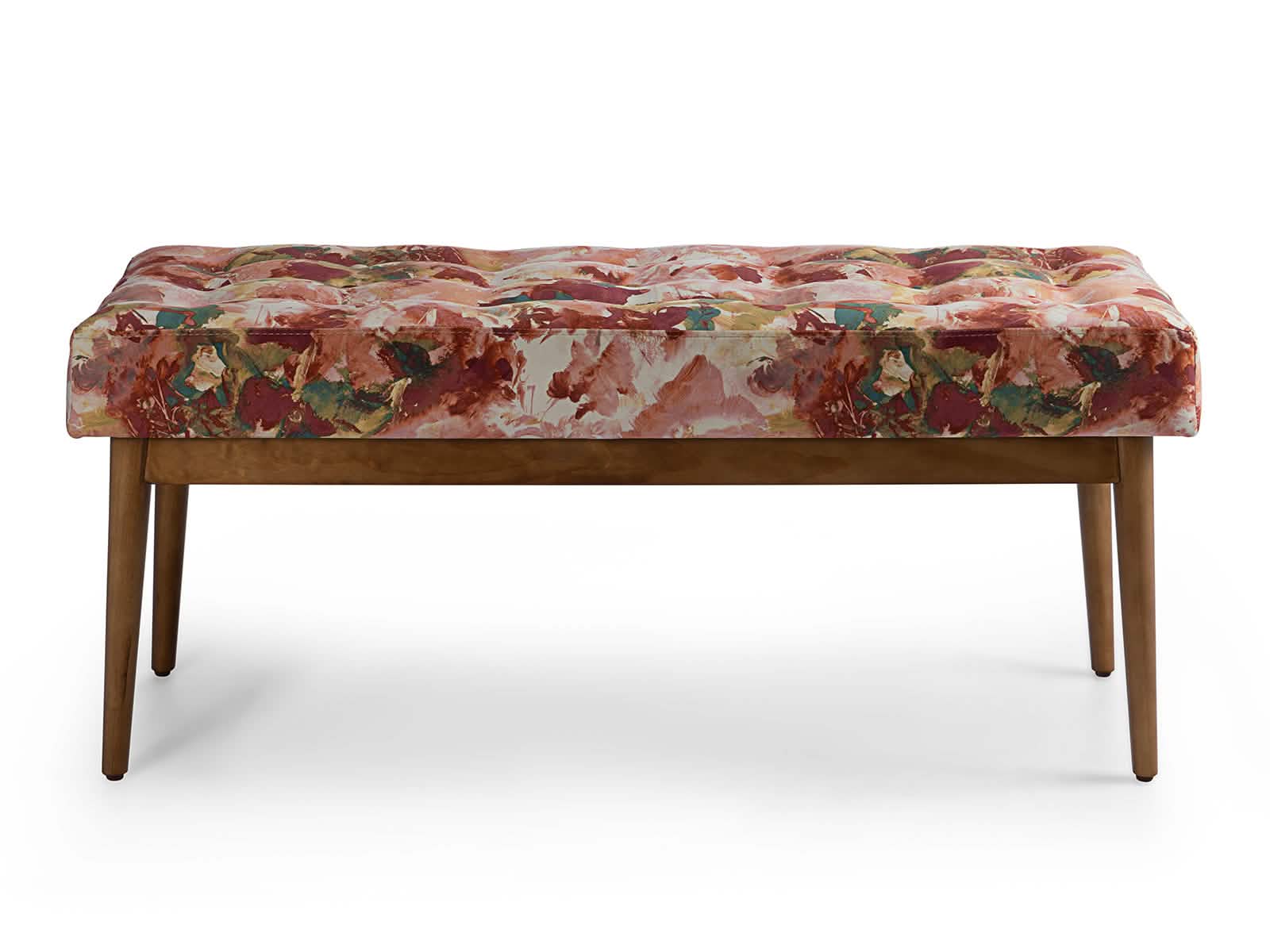 Banco Pie Cama Alabama C/Miel #Color_Salmon"T37416"