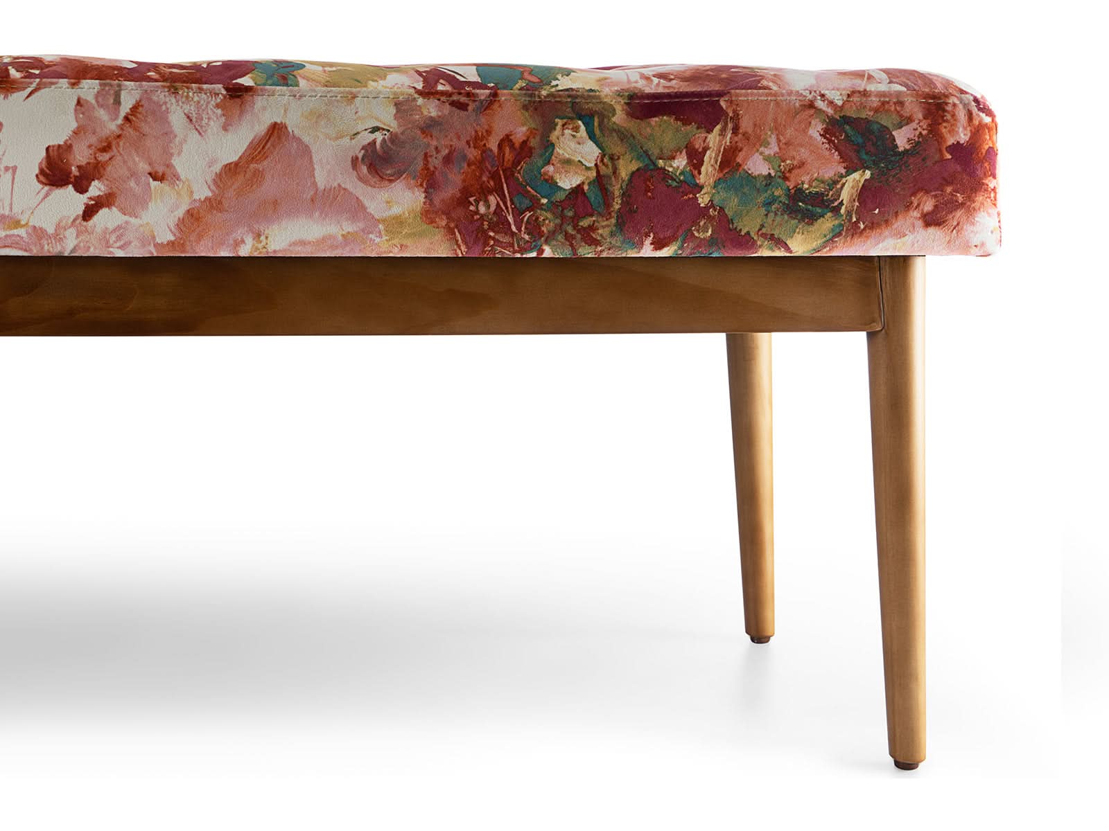Banco Pie Cama Alabama C/Miel #Color_Salmon"T37416"