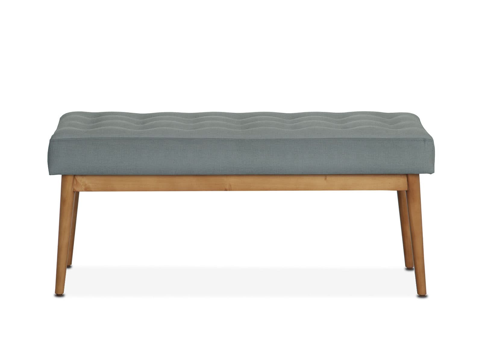 Banco Pie Cama Alabama C/Miel #Color_SlateGray"T38903"