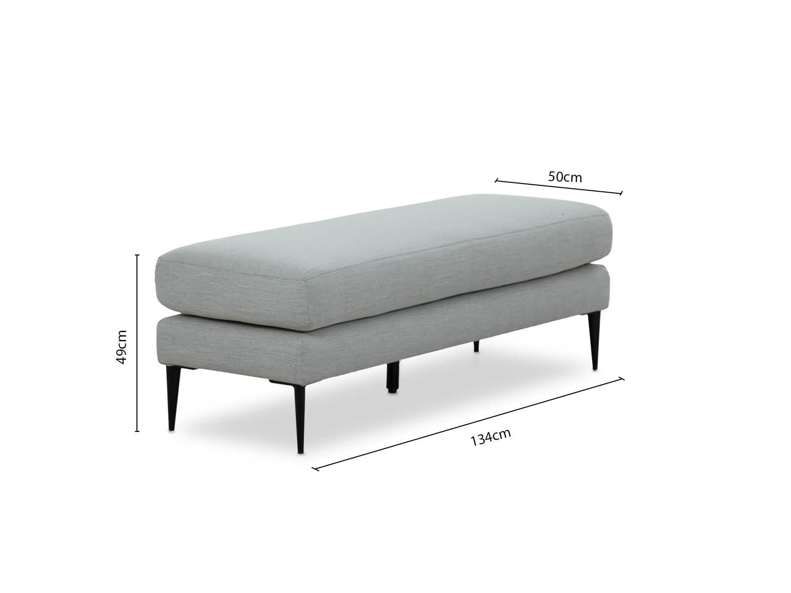 Banco Pie Cama Fenix #Color_Gainsboro"T38163"