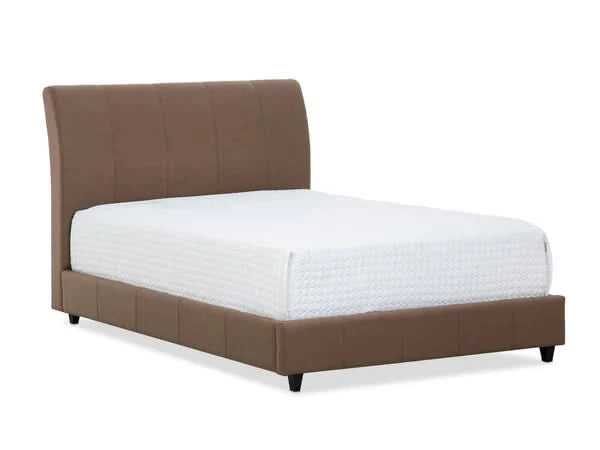 Set Cama Messina Caramelo + Colchon Ijoy Queen