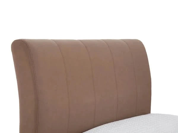 Set Cama Messina Caramelo + Colchon Ijoy King