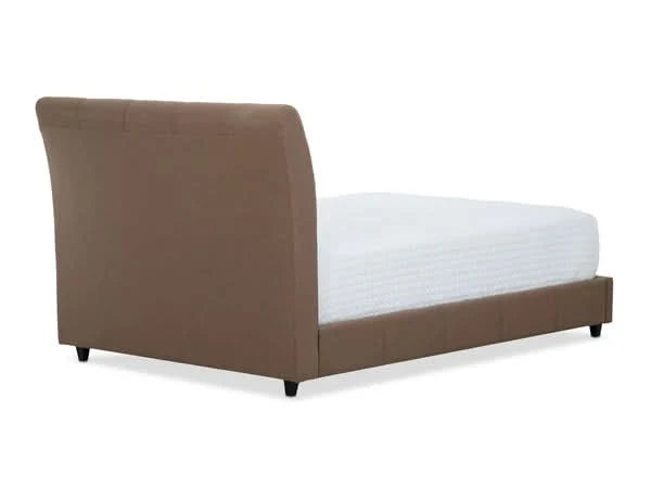 Set Cama Messina Caramelo + Colchon Ijoy King