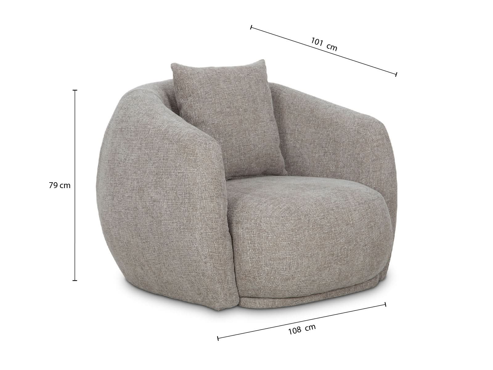 Sillon Auxiliar Diana Giratorio #Color_Tan"T32703"