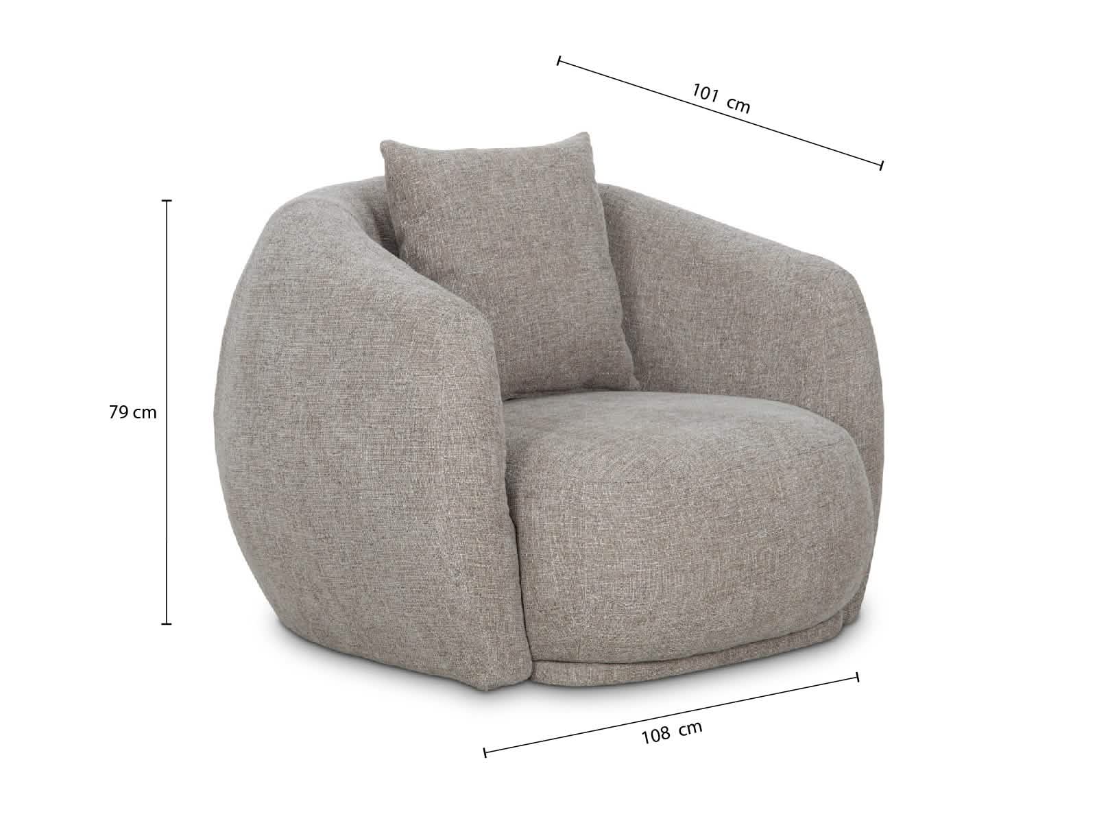 Sillon Auxiliar Diana Giratorio #Color_Tan"T32703"