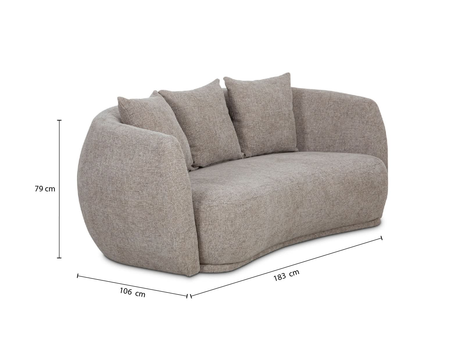 Loveseat Diana #Color_Tan"T32703"