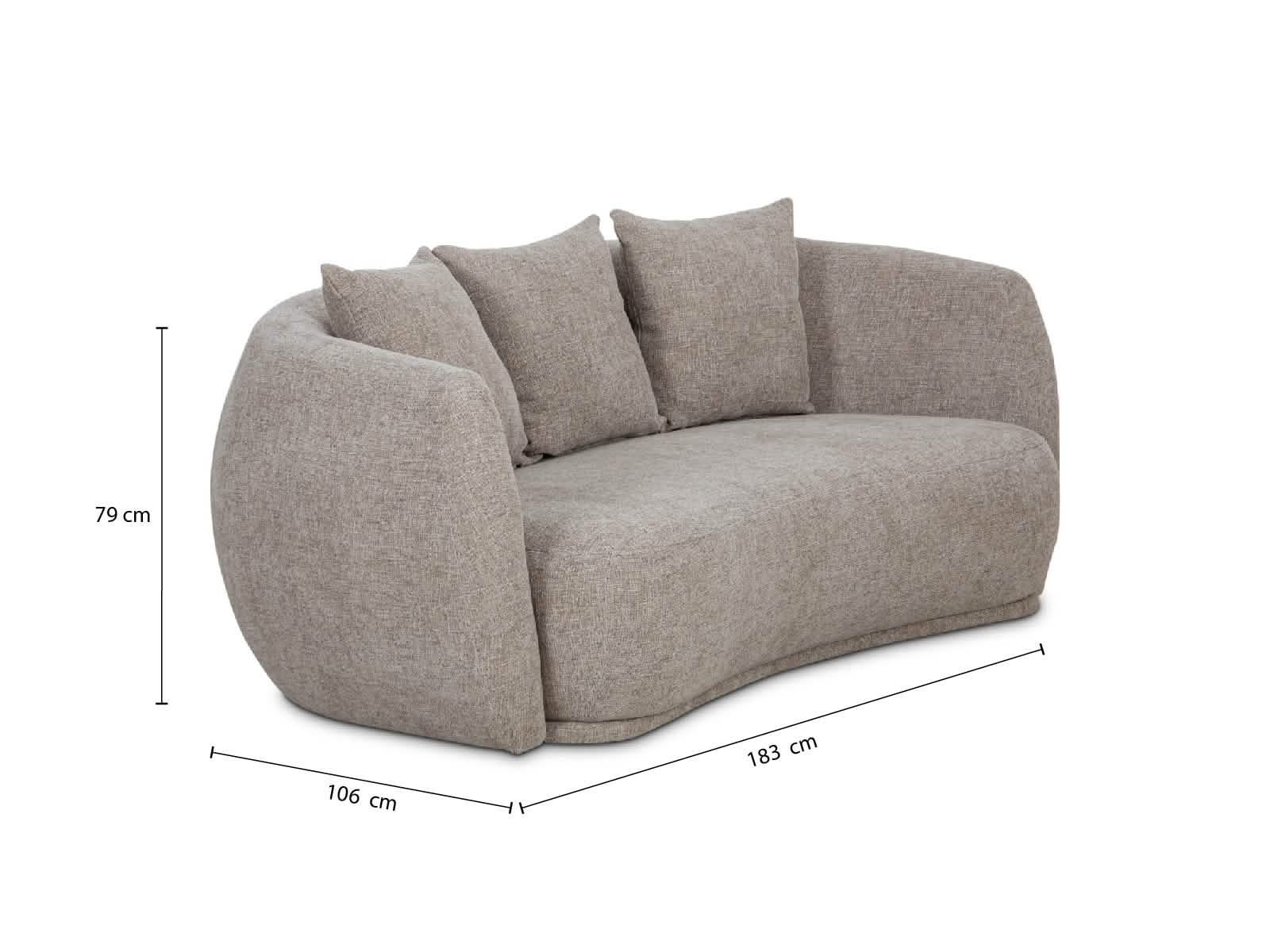 Loveseat Diana #Color_Tan"T32703"