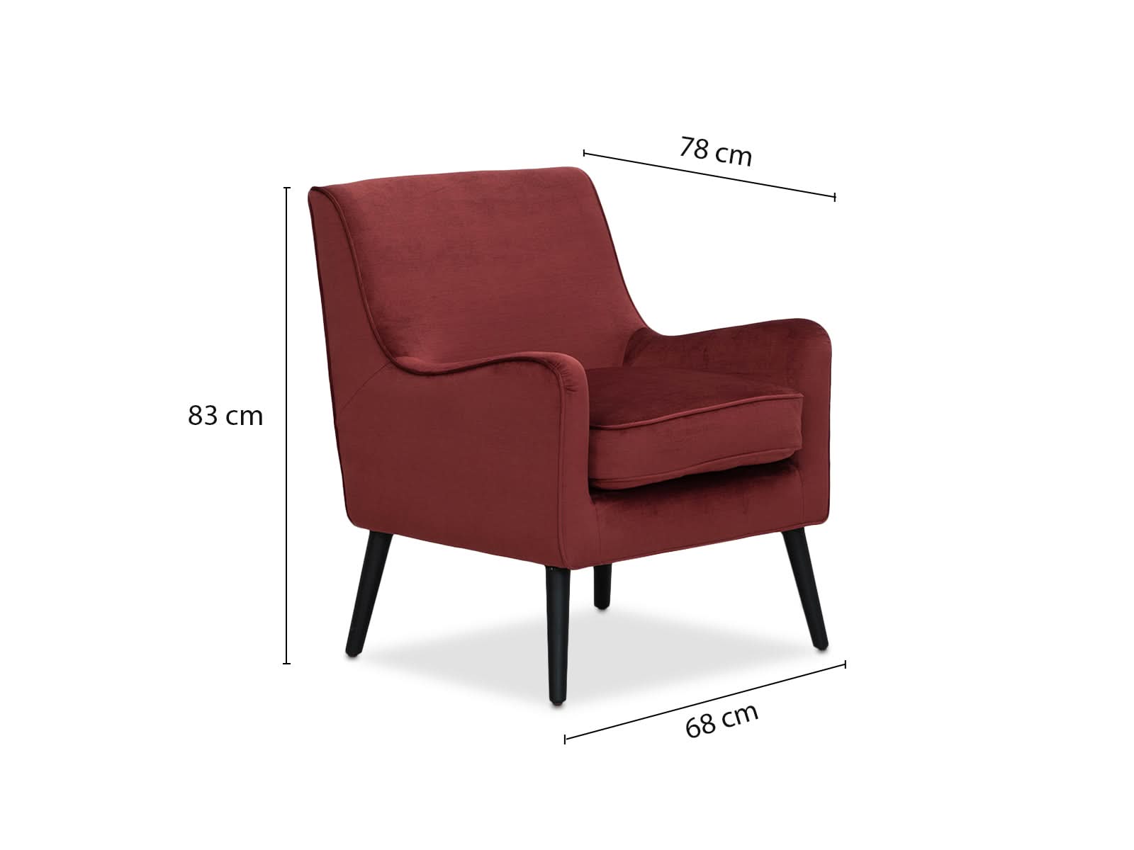 Sillon Auxiliar Nook Ink #Color_DarkRed"T36403"