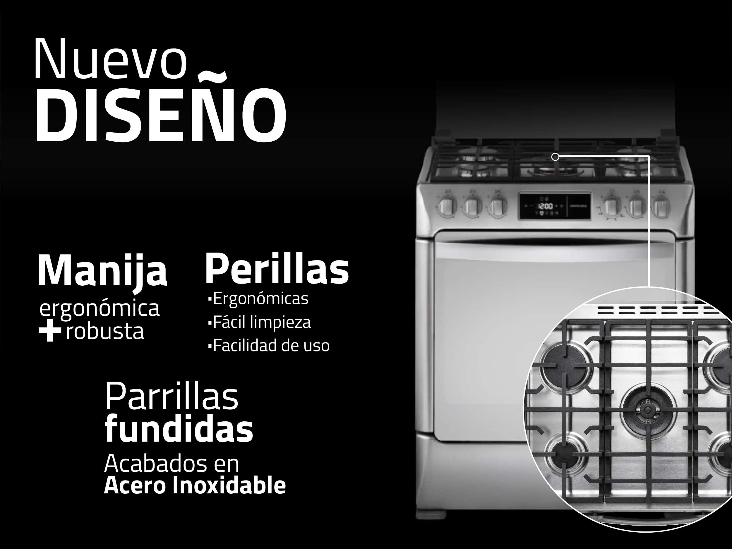Cocina a Gas Montecarlo Zafiro 30" Indurama