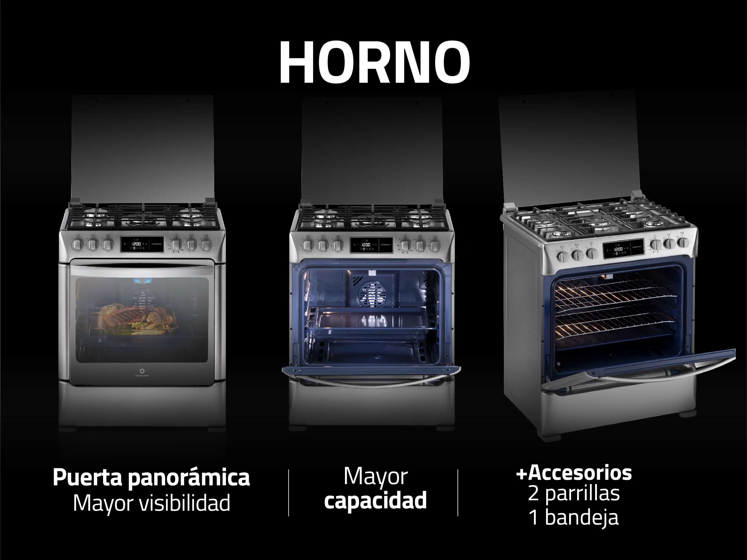 Cocina a Gas Montecarlo Zafiro 30" Indurama