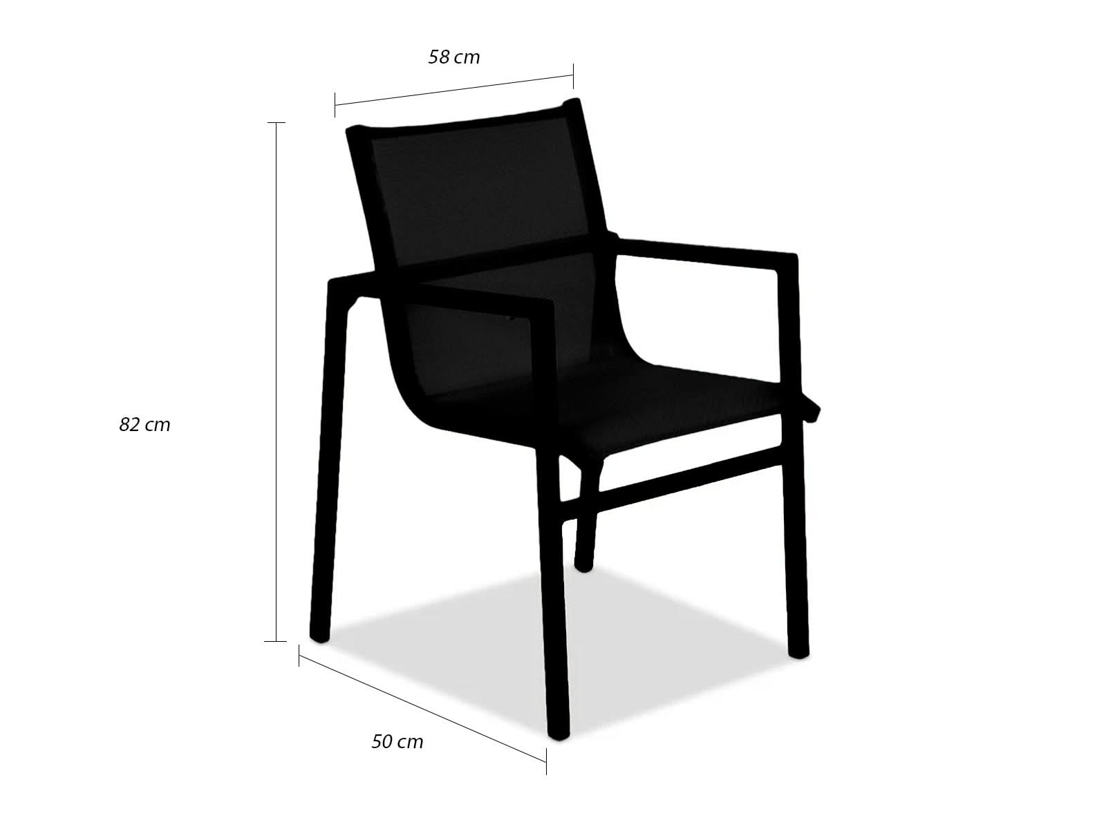 Comedor Soto Outdoor Cuadrado + 4 Sillas