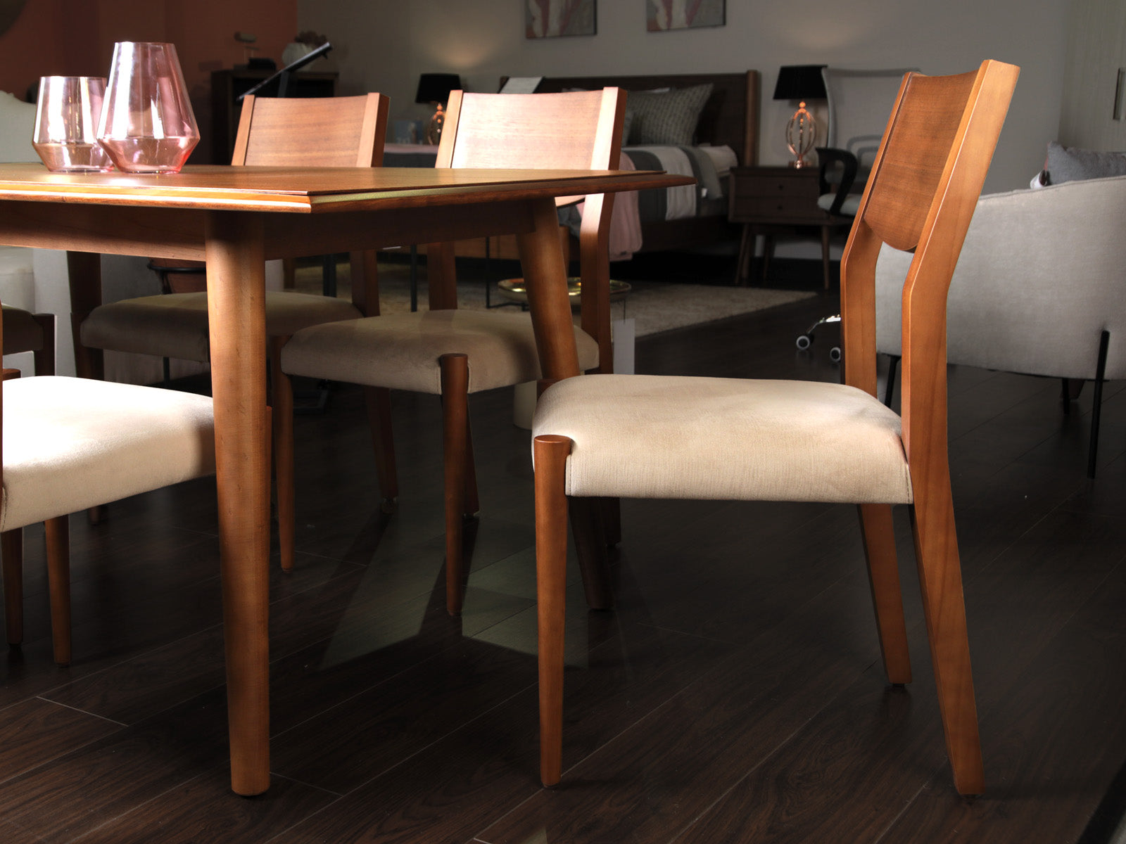 Comedor Parma Honey Wash (Mesa + 4 Sillas) #Color_Wheat"T36106"