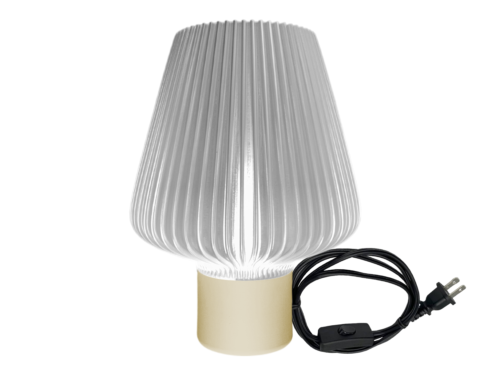 Lampara de Mesa Rumi Dapahome #Color_Crema