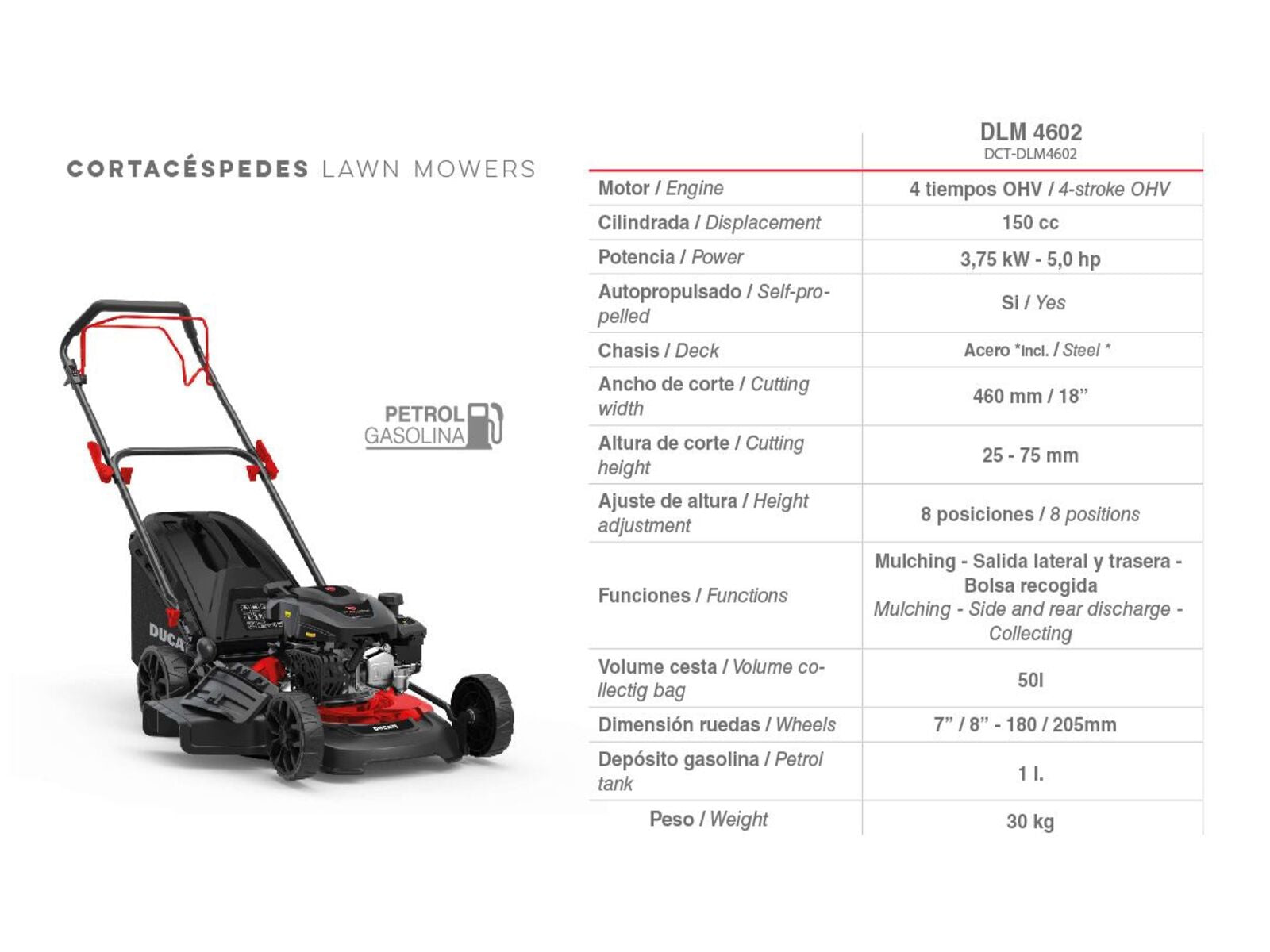 Cortacesped Ducati DLM4602
