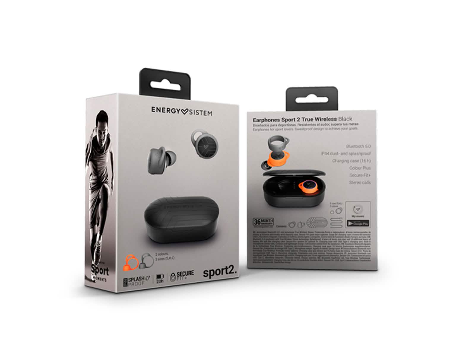 Audifonos Sport 2 True Wireless Black Energy Sistem