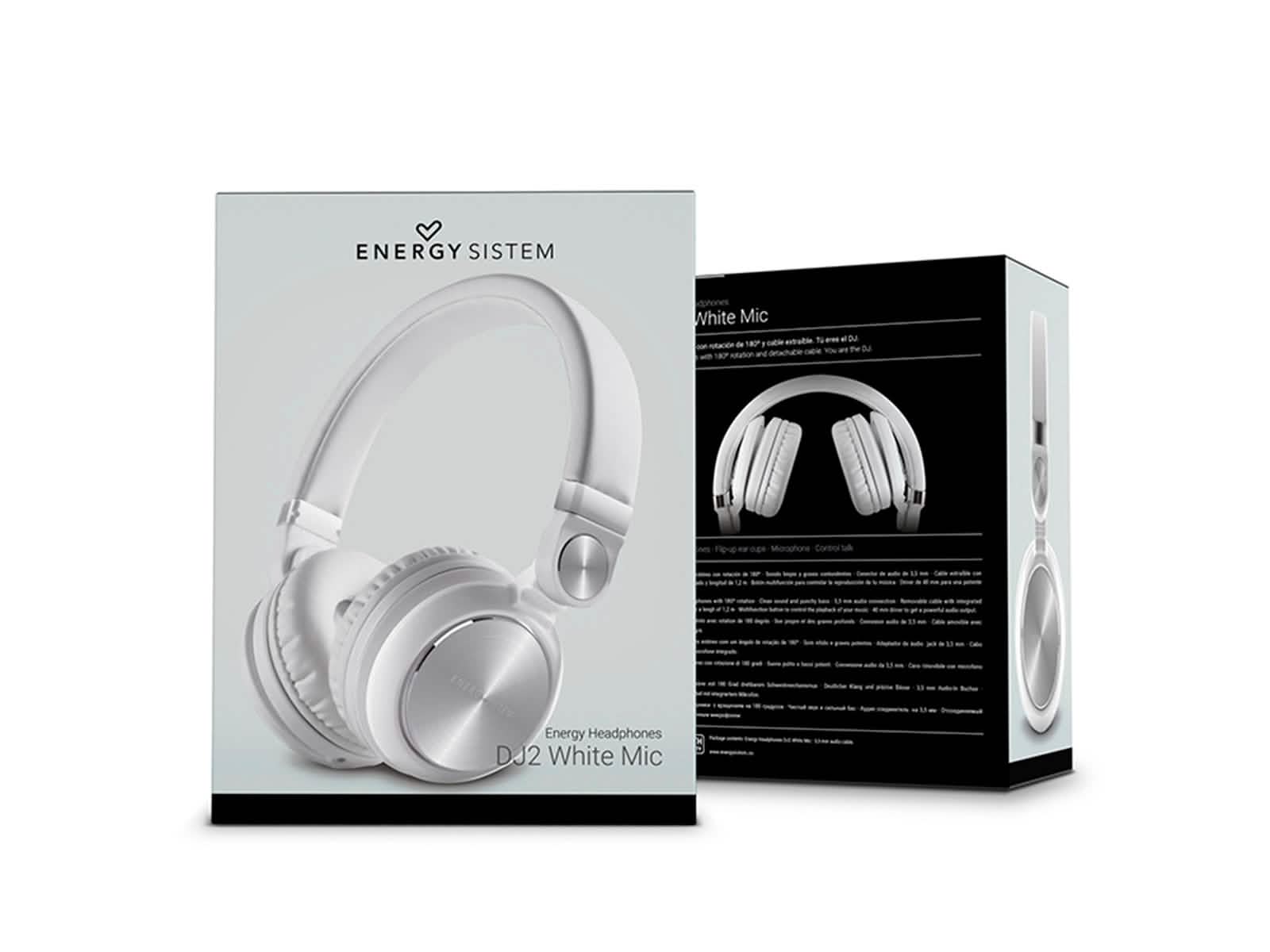 Audifonos Dj2 White Mic Energy Sistem