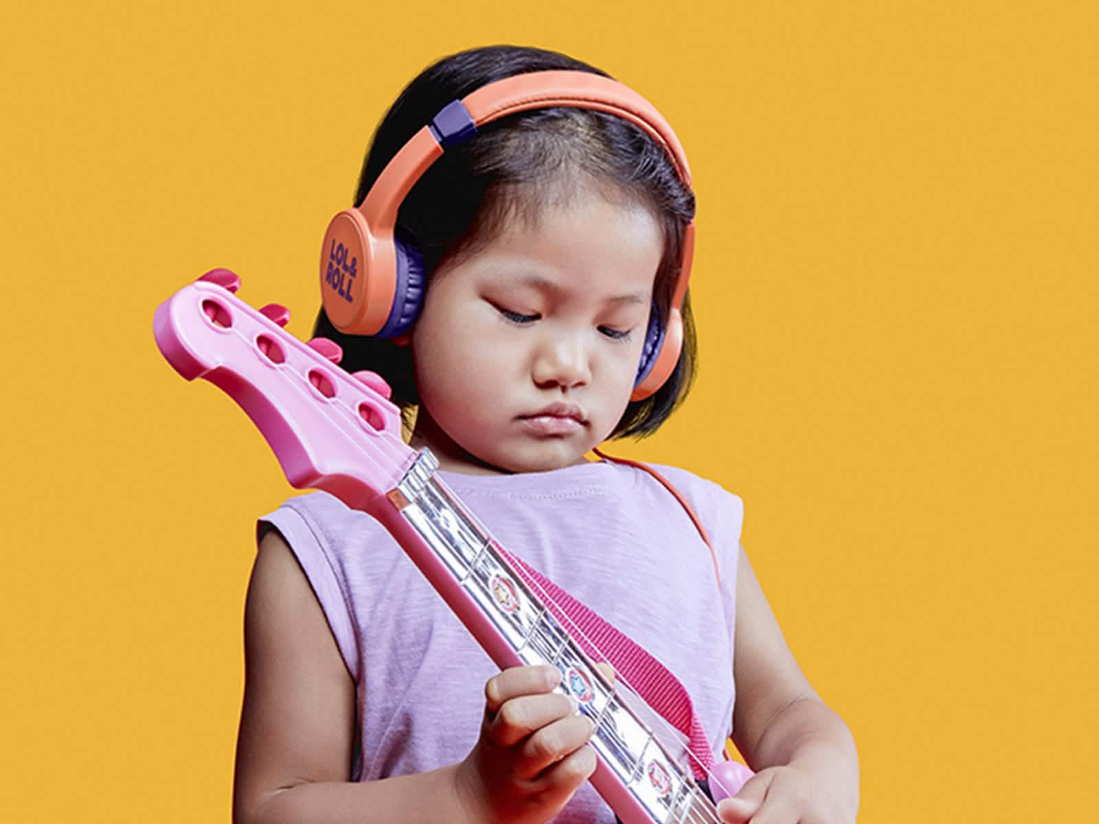 Audifonos Lol&Roll Pop Kids Orange Energy Sistem