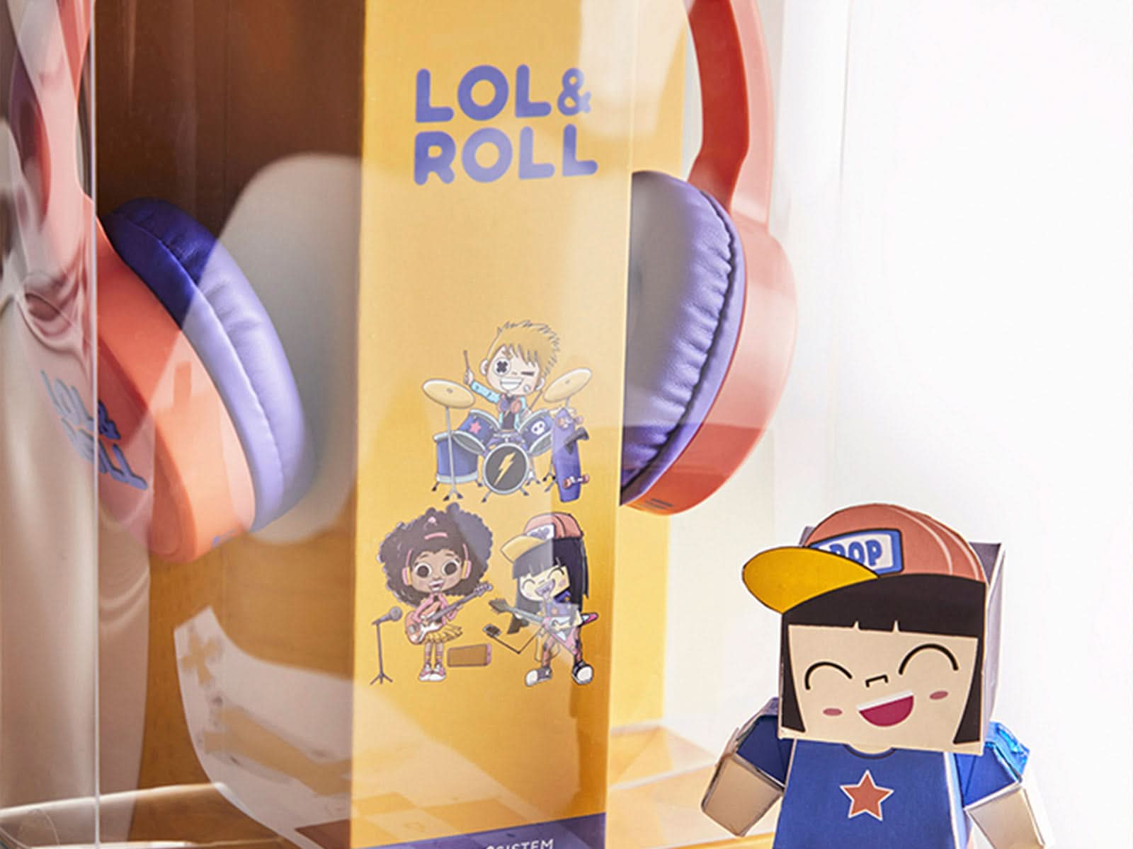 Audifonos Lol&Roll Pop Kids Orange Energy Sistem