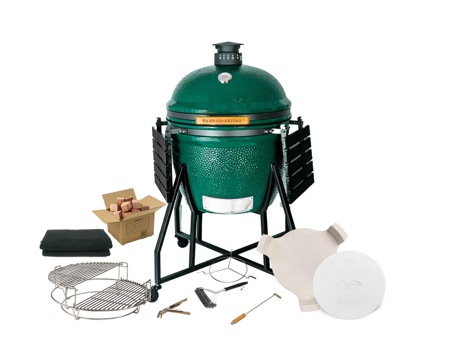 Grill Kamado Andino Extra Large #Color_Verde #Versión_Profesional