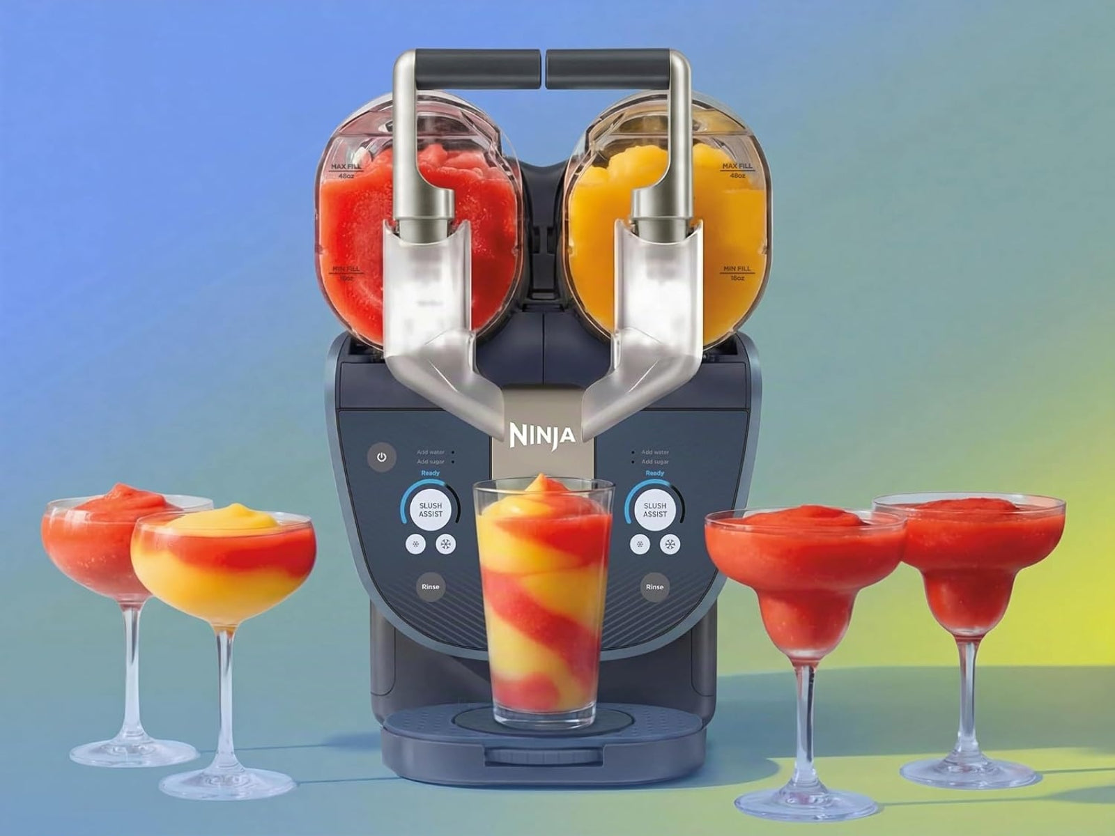 Máquina de Bebidas Congeladas Slushi Double Barrel XL Ninja