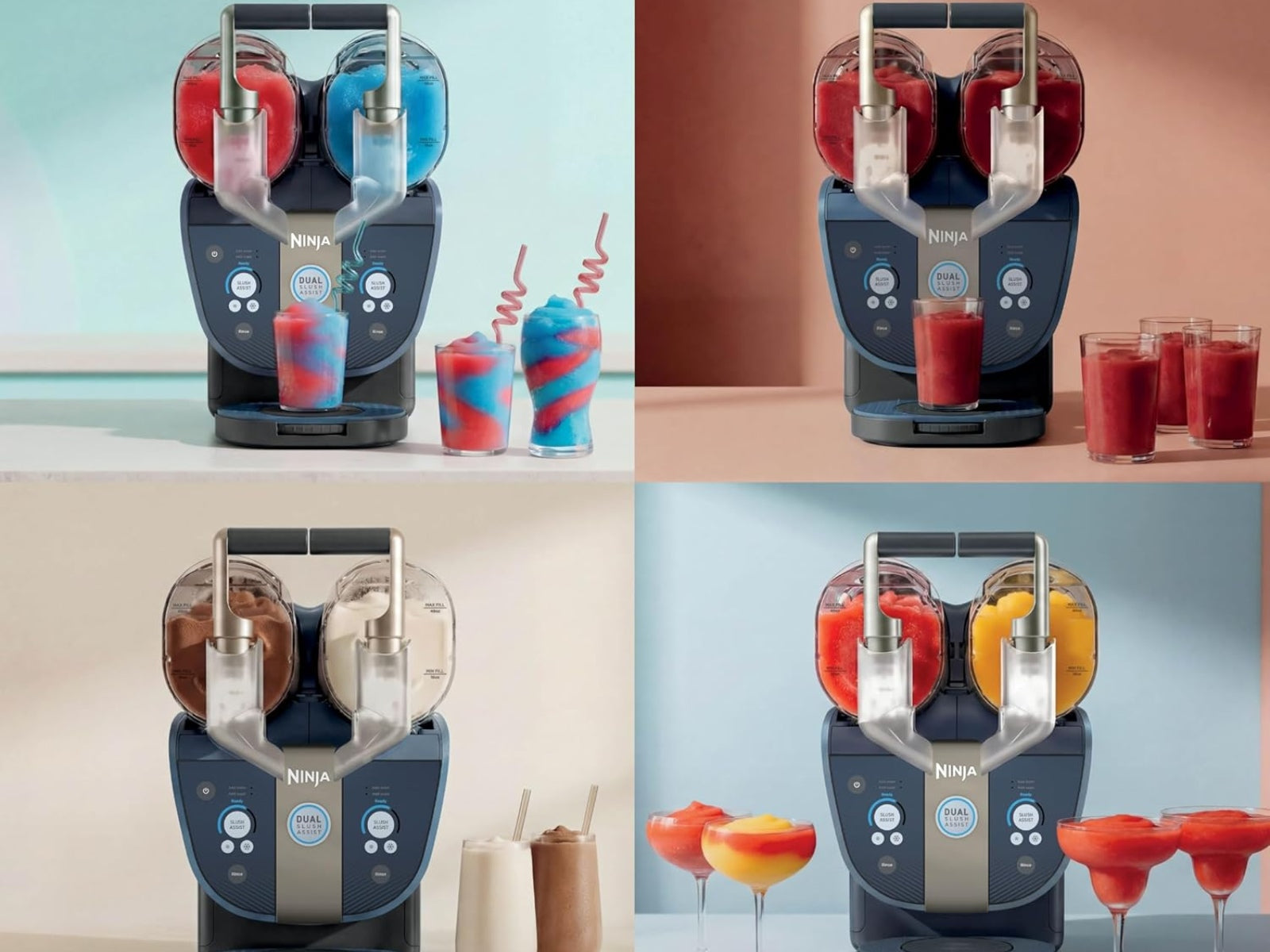 Máquina de Bebidas Congeladas Slushi Double Barrel XL Ninja