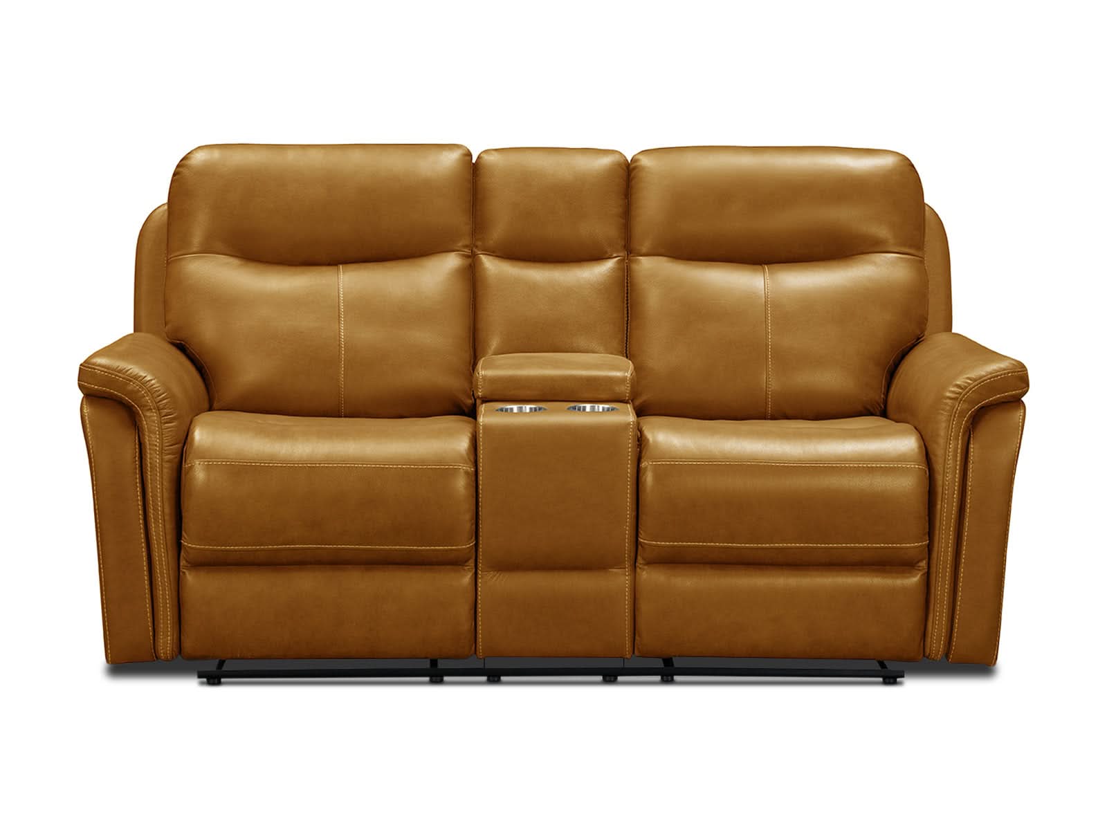 Loveseat Moon Recliner Power #Color_Goldenrod"11690"