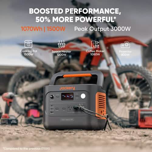 Estacion de Energia Portatil + Panel Solar 1000V2 Jackery