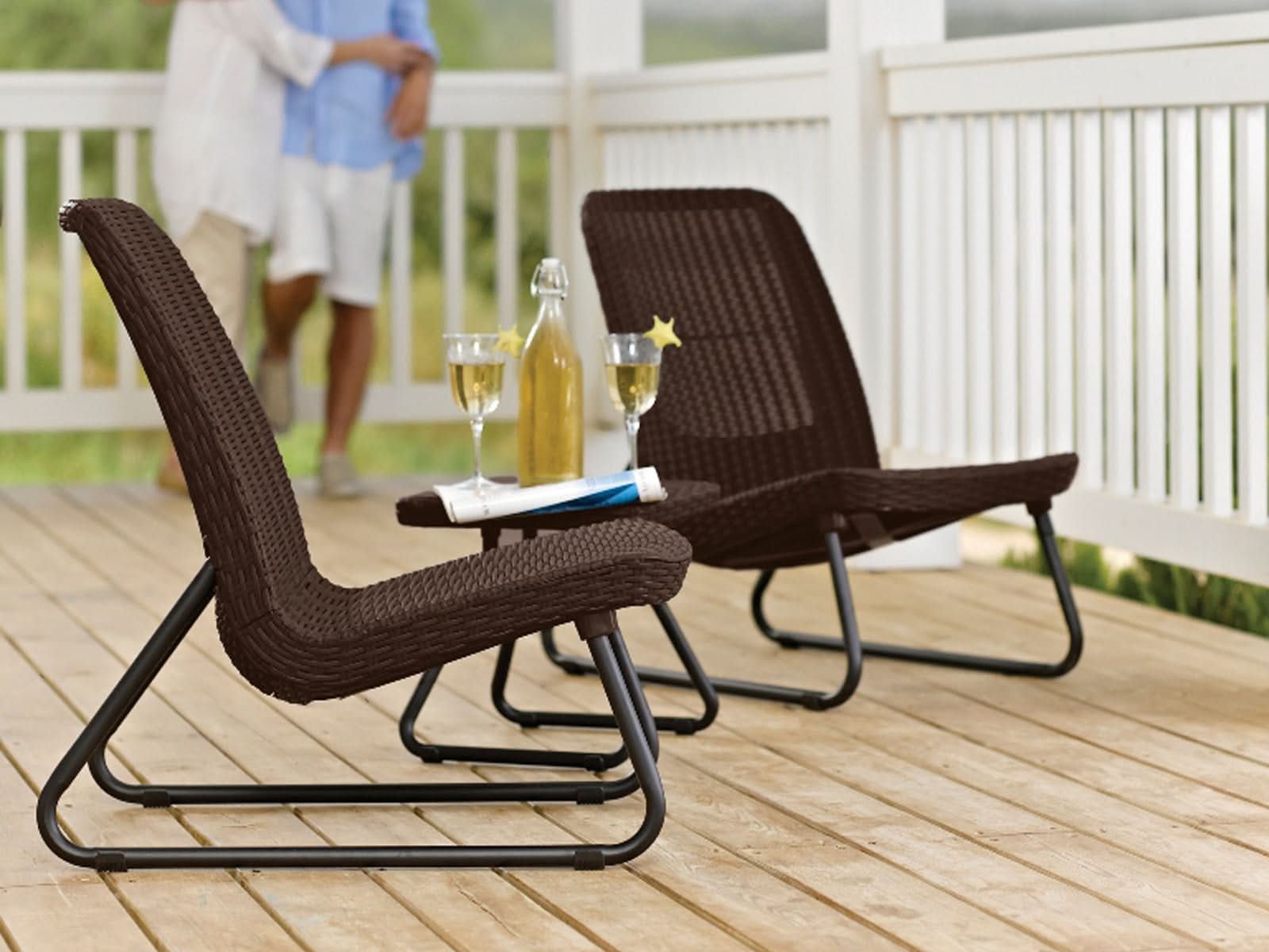 Sillon Auxiliar Rio Outdoor Set x2 + Mesa Centro #Color_SaddleBrown"2448"