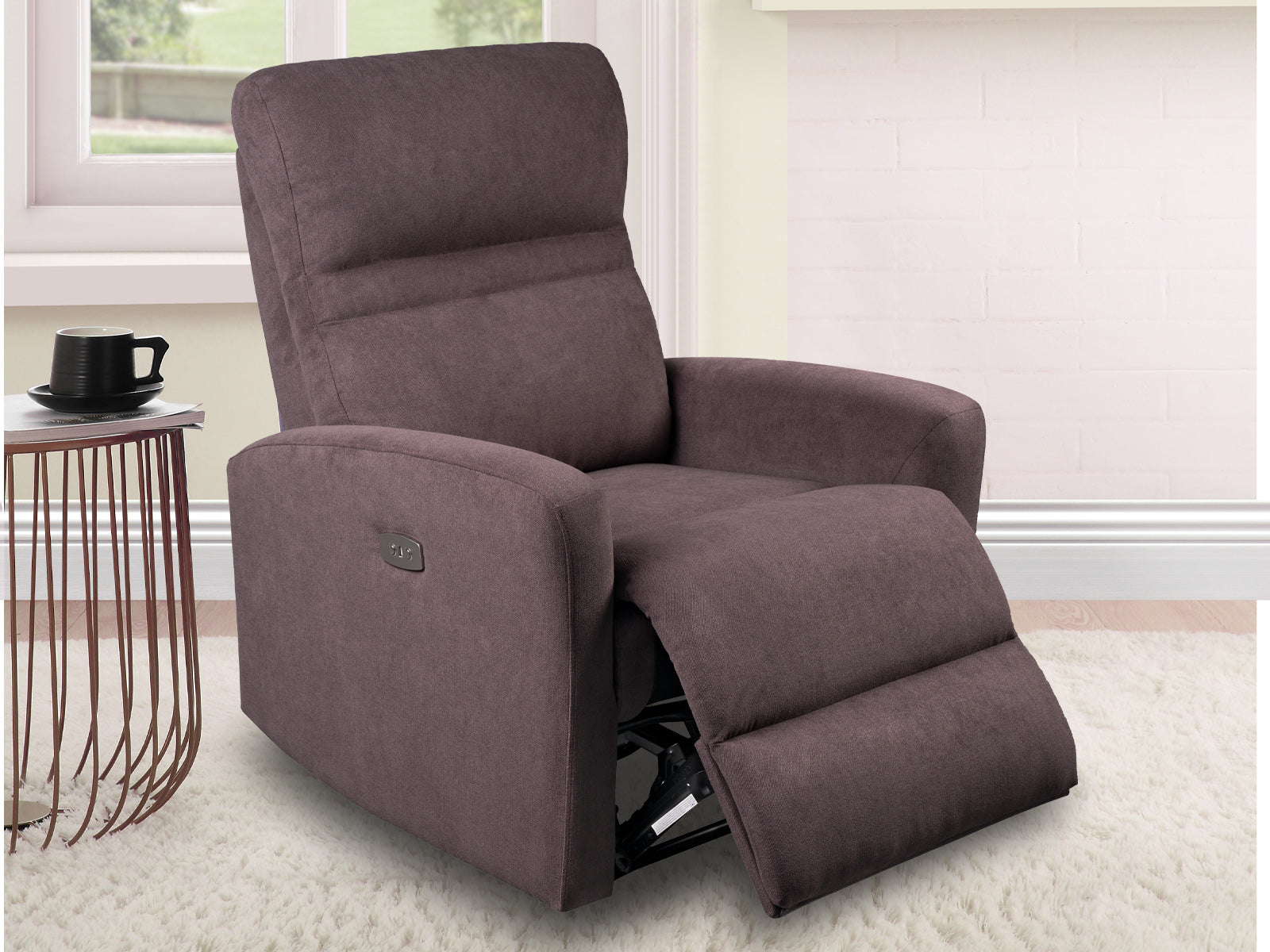 Recliner Texas Power Usb #Color_Choco"U8073B"