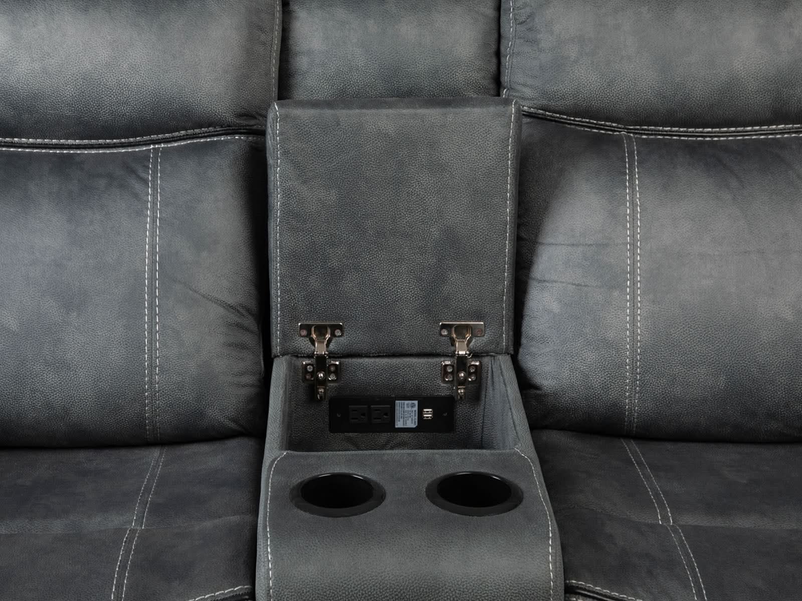 Loveseat Sorrento #Color_Gray"5010"