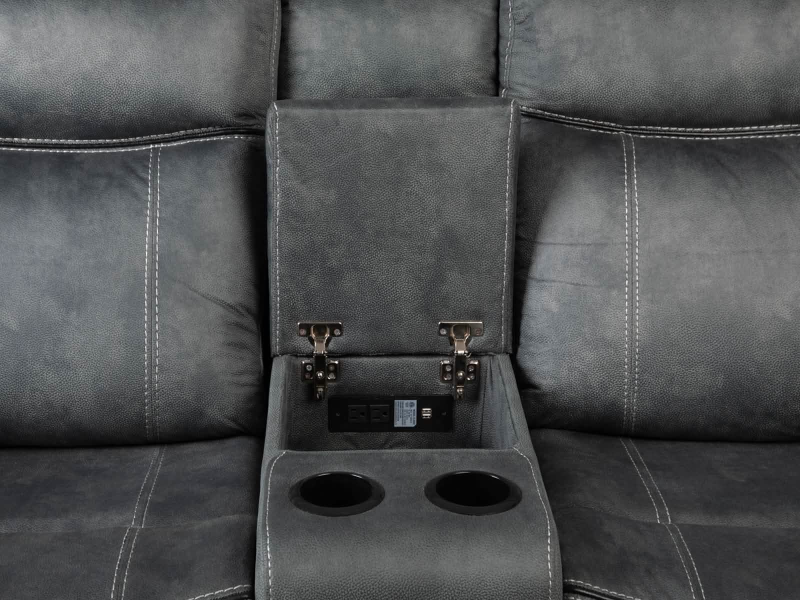 Loveseat Sorrento #Color_Gray"5010"