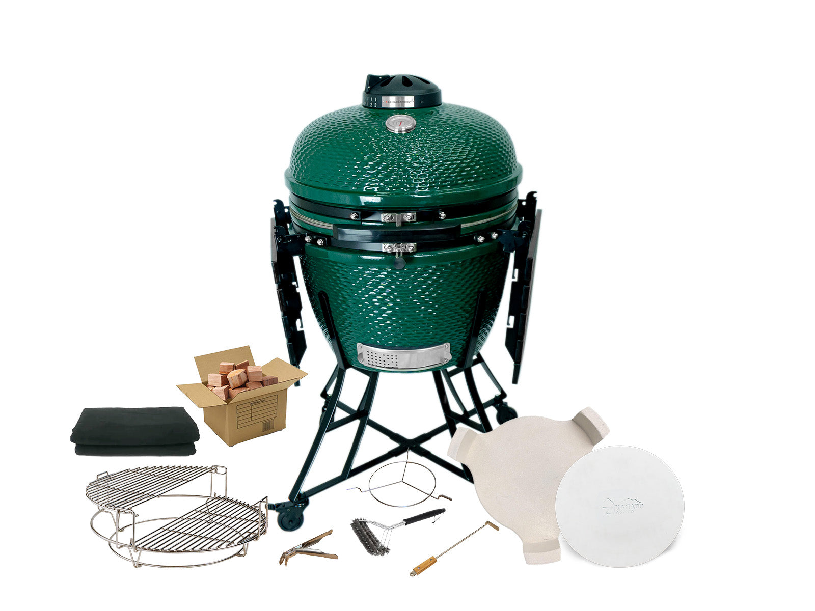 Grill Kamado Andino Large Plus #Color_Verde #Version_Profesional