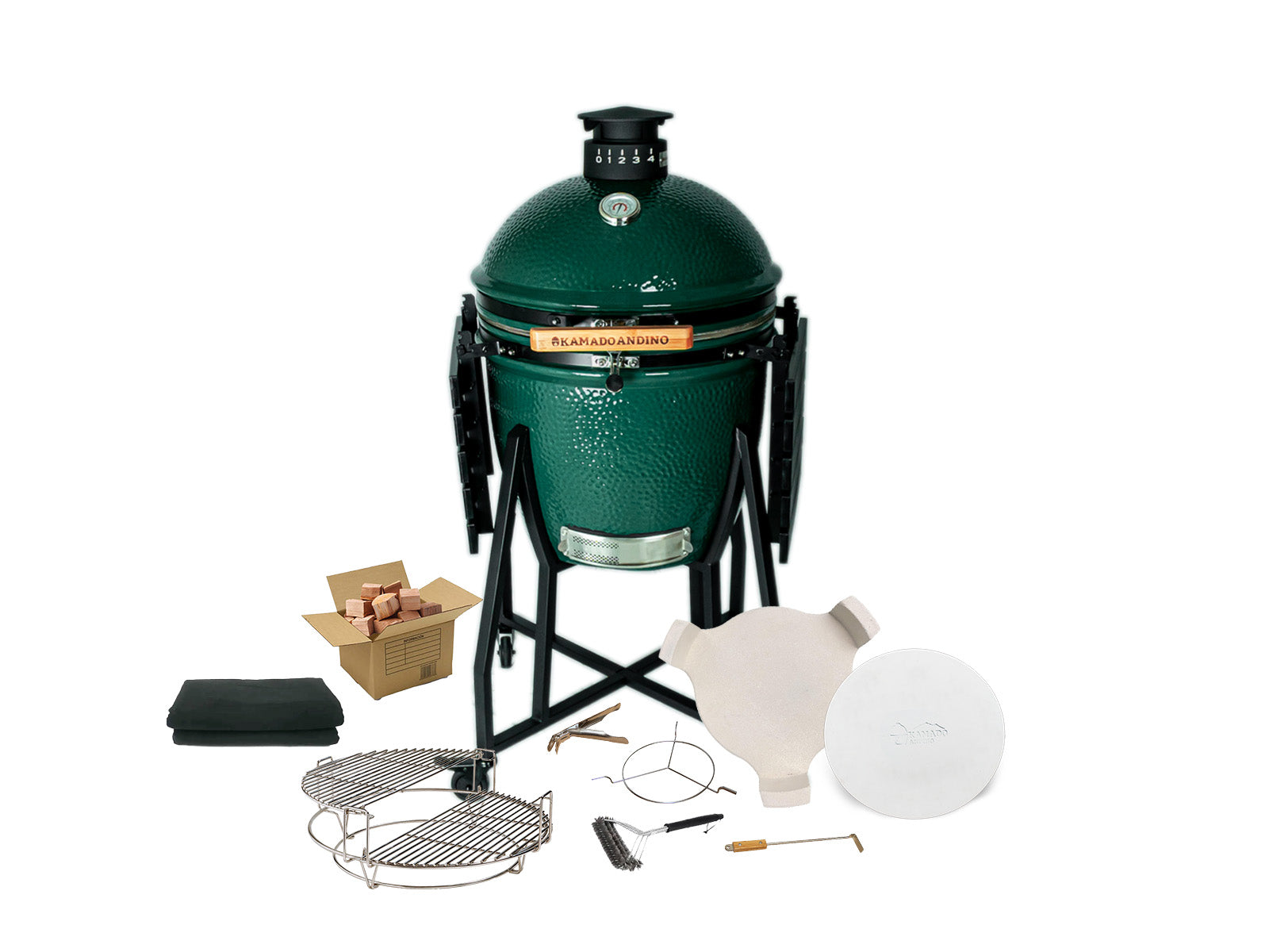 Grill Kamado Andino Large #Color_Verde #Version_Profesional