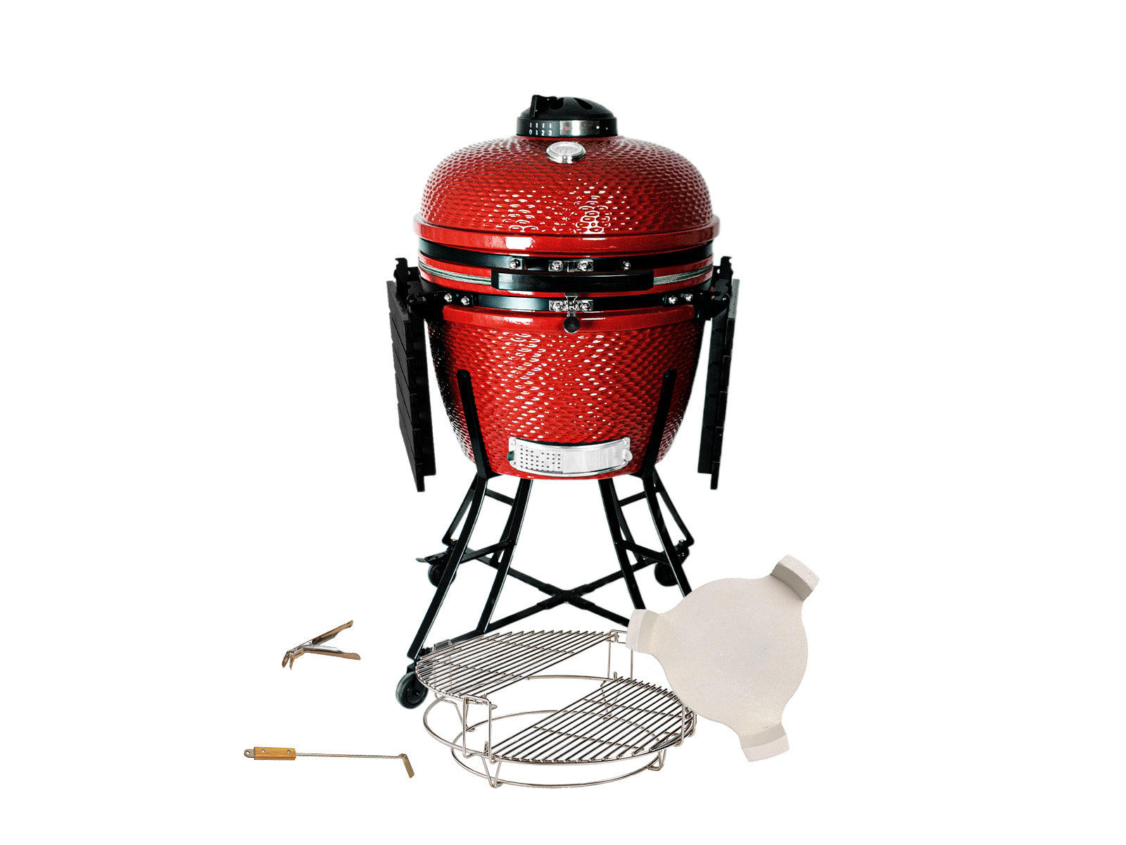 Grill Kamado Andino Large Plus #Color_Rojo #Version_Clasica