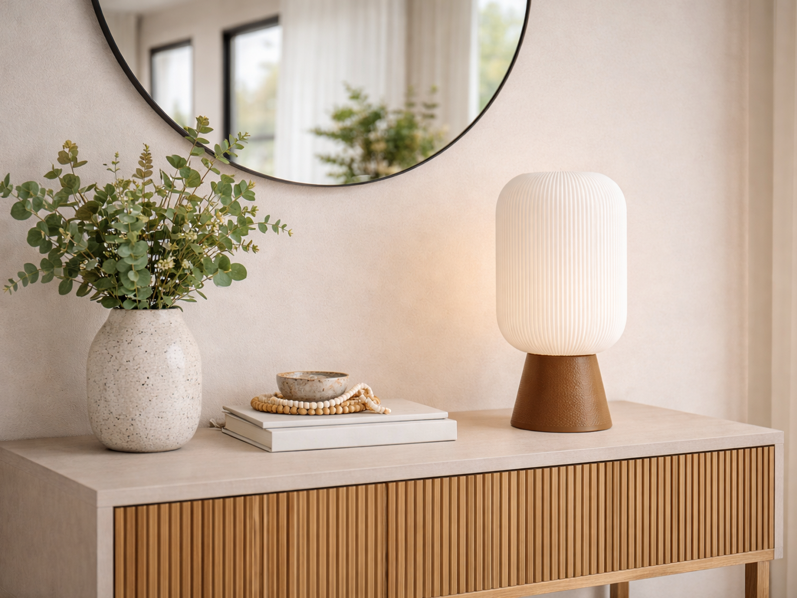 Lampara de Mesa Lumo Pantalla Blanca Dapa Home