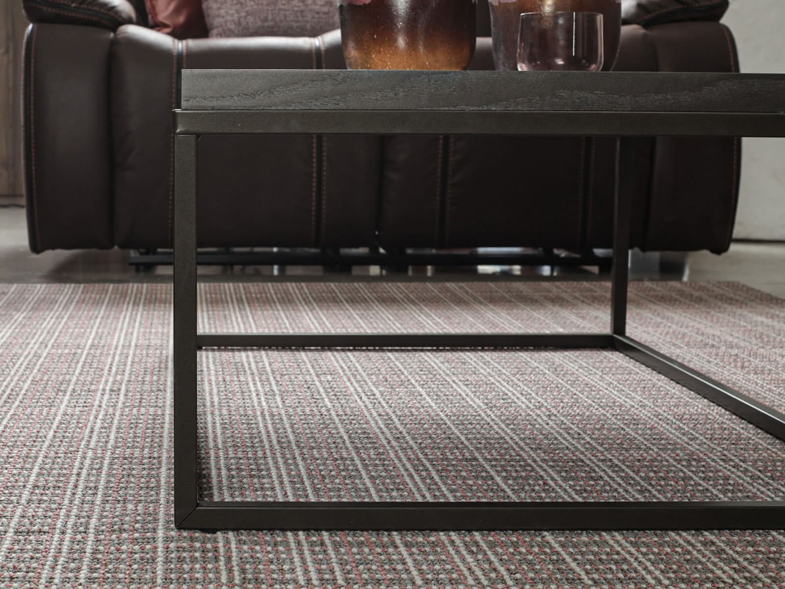 Mesa Centro French Metal Taupe