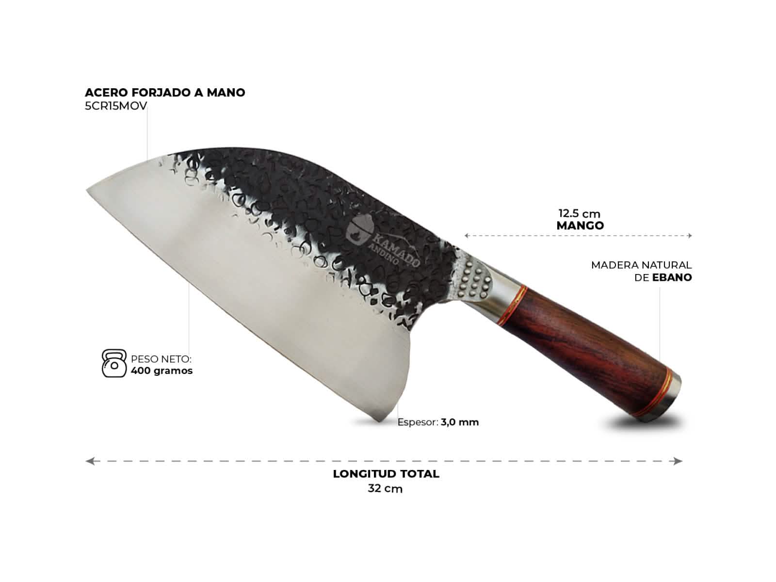 Cuchillo Butcher Kamado Andino