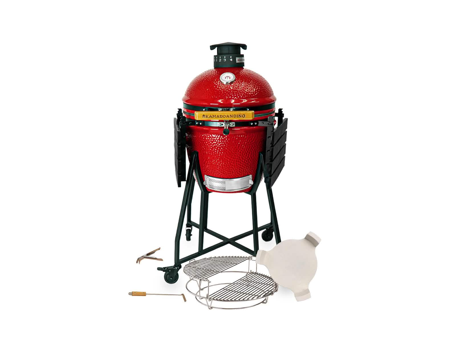 Grill Kamado Andino Medium #Color_Rojo #Version_Clasica