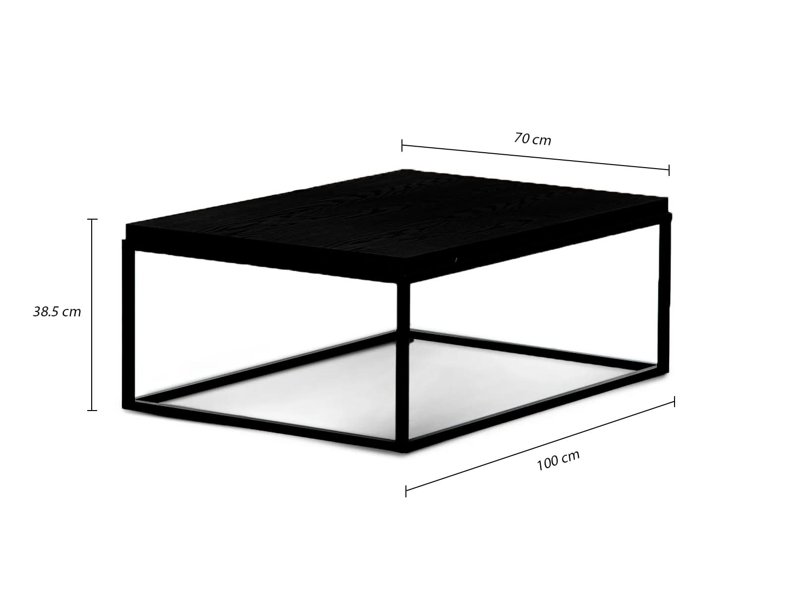 Mesa Centro French Metal Cenizo