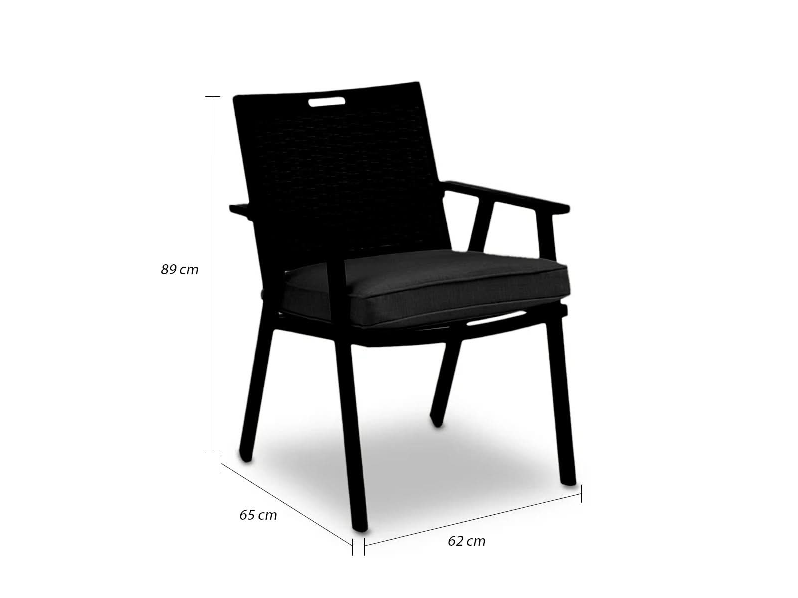 Mesa Comedor Addisson Outdoor + 8 Butacas Gris